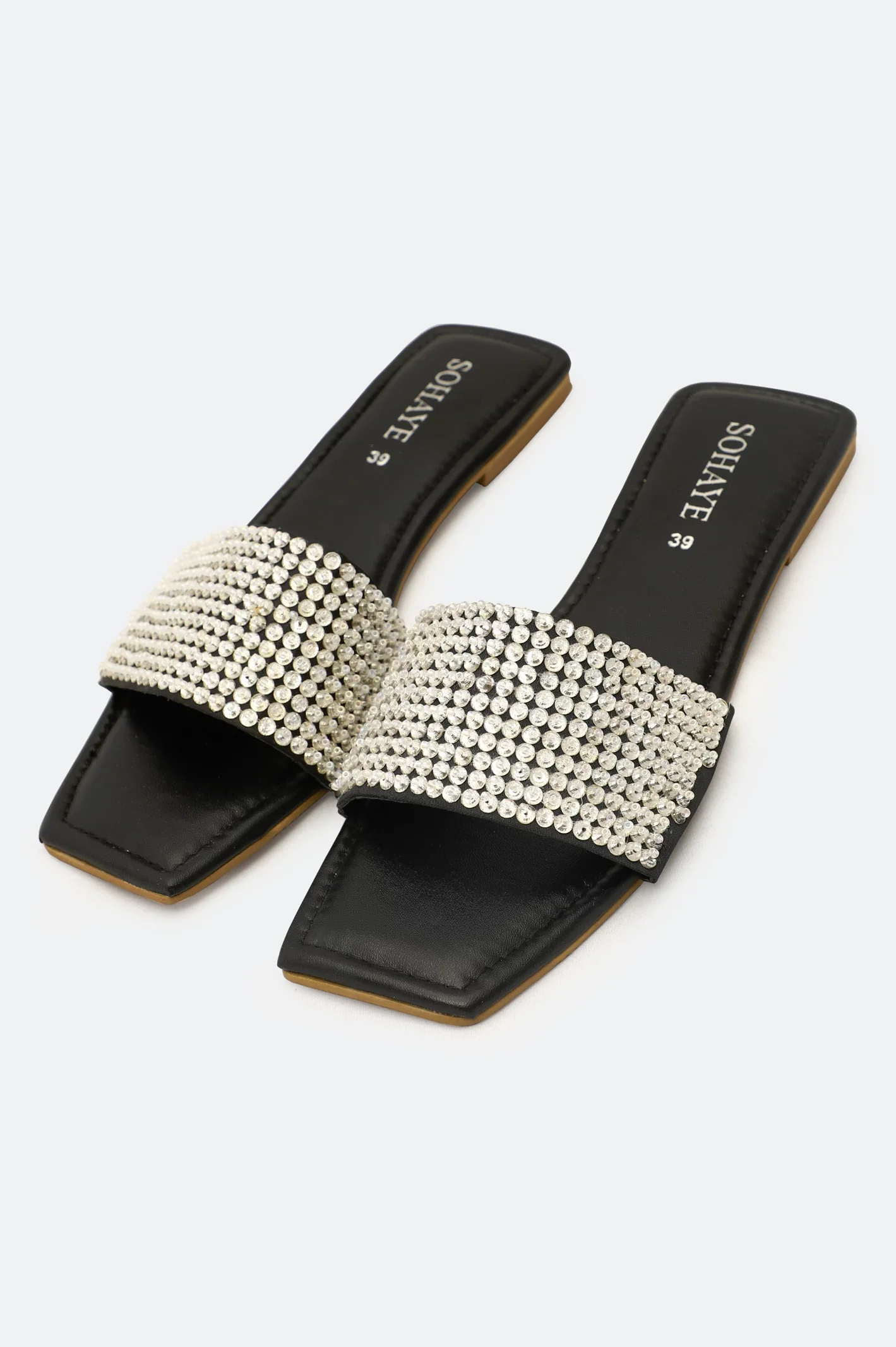 Silver Ladies Casual Slippers - Image 4