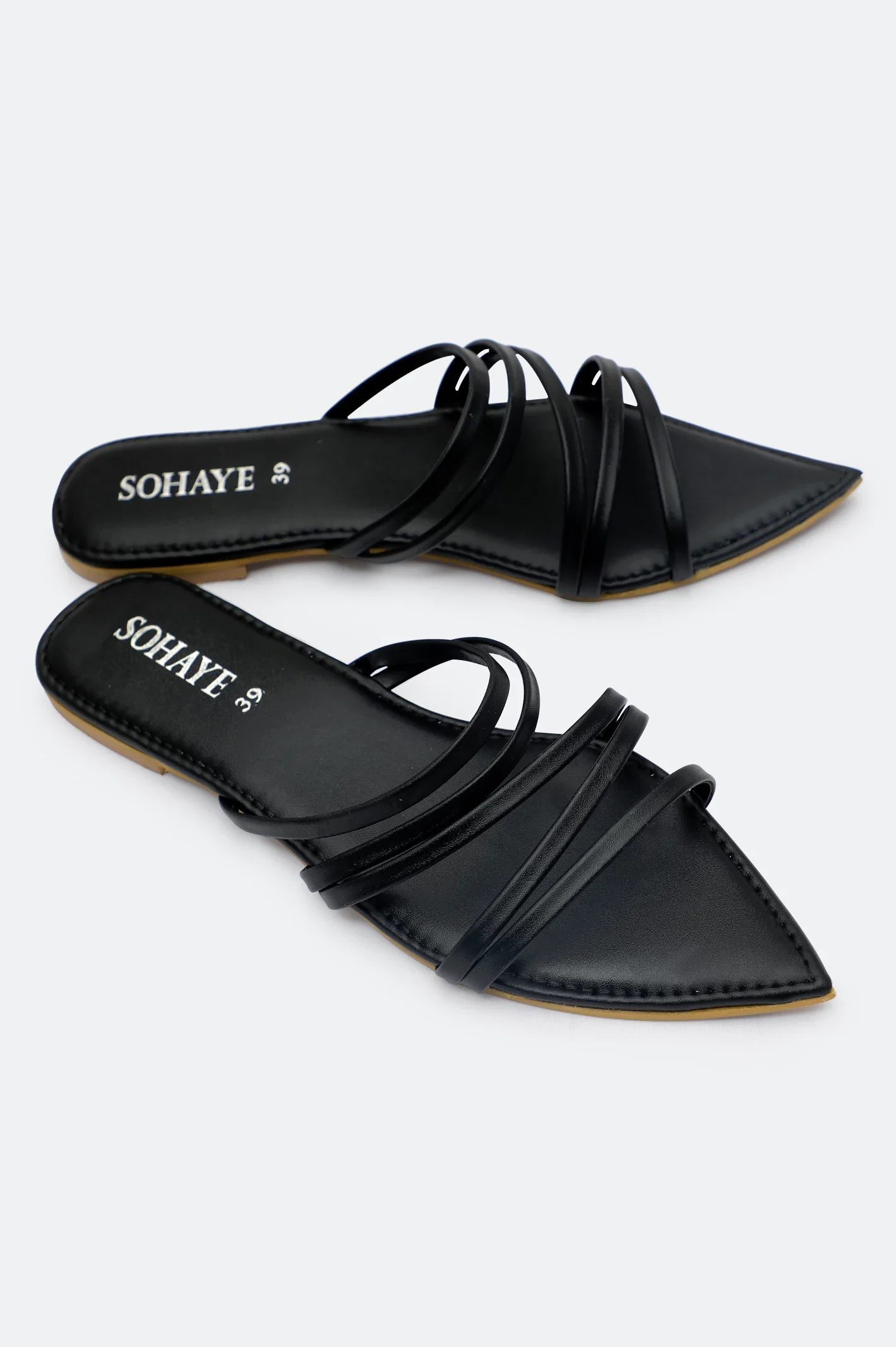 Black Ladies Casual Slippers