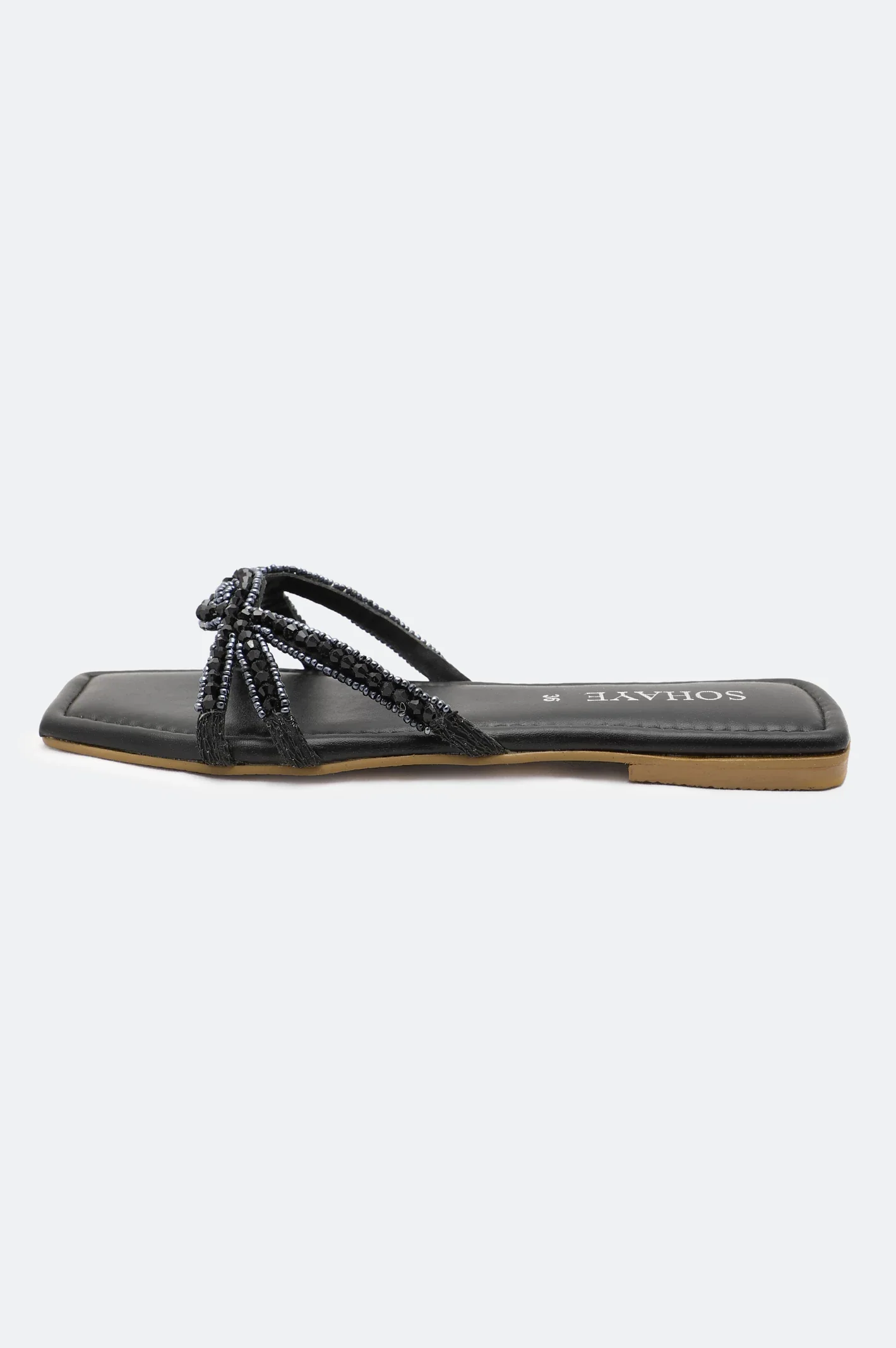Black Ladies Casual Slippers - Image 3