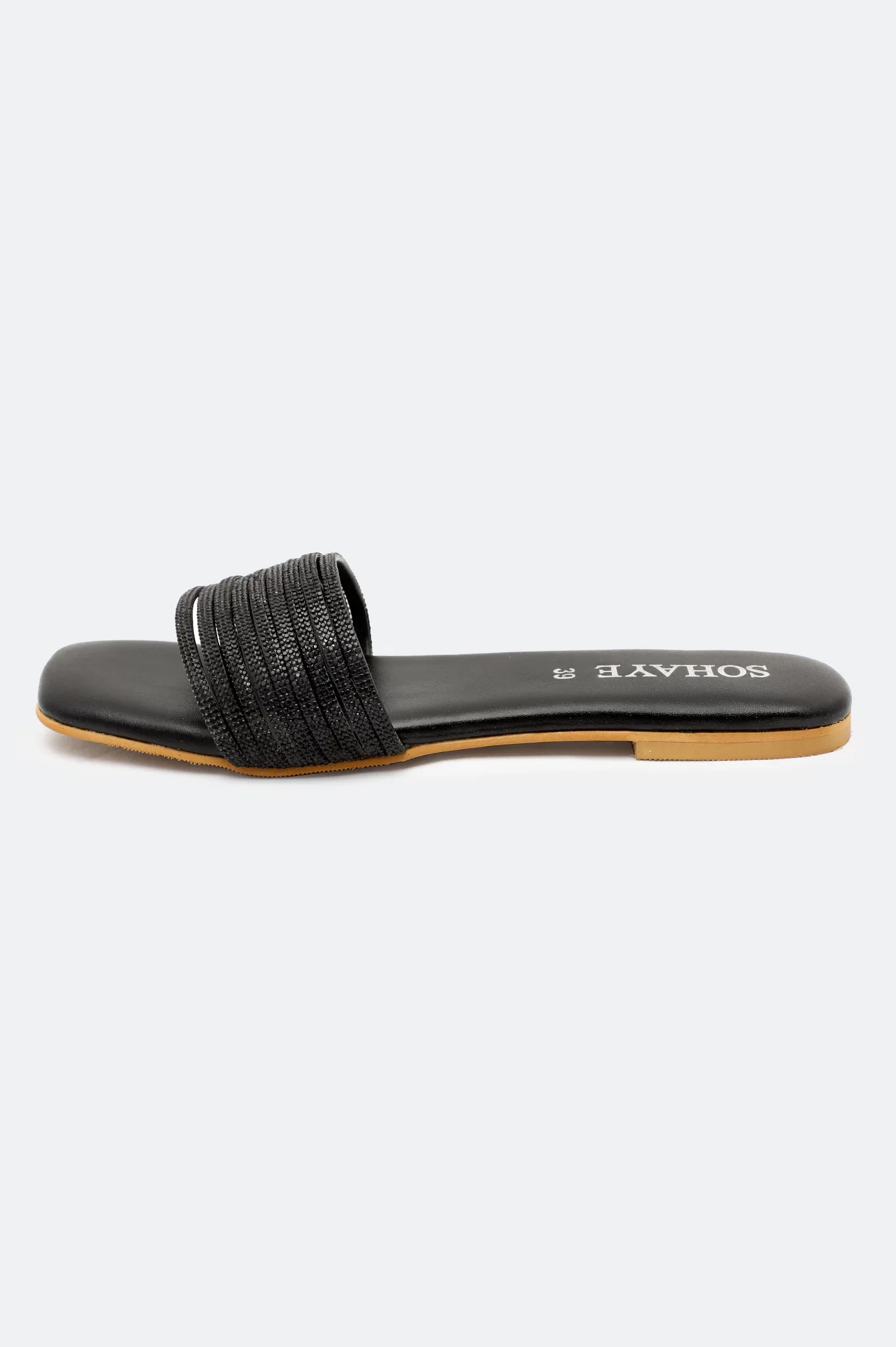 Black Ladies Casual Slippers - Image 3
