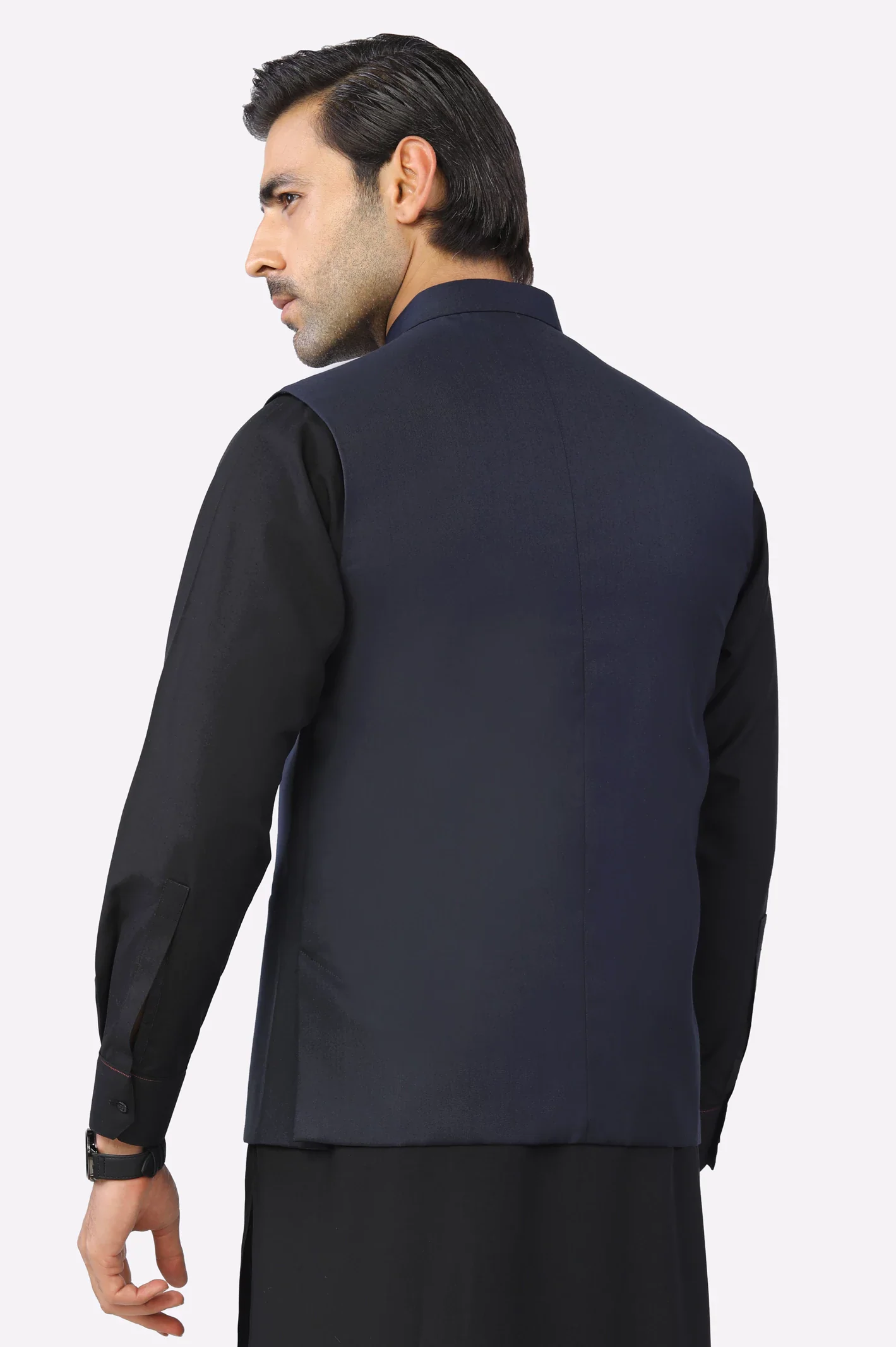 Navy Blue Waistcoat - Image 3