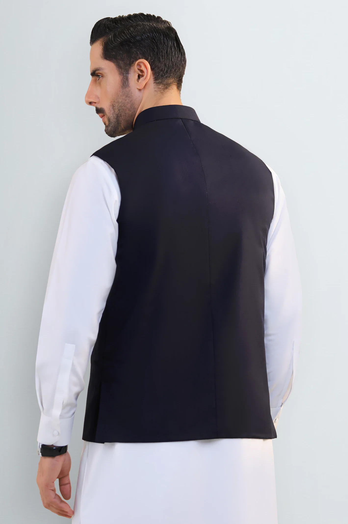Navy Blue Waistcoat - Image 3