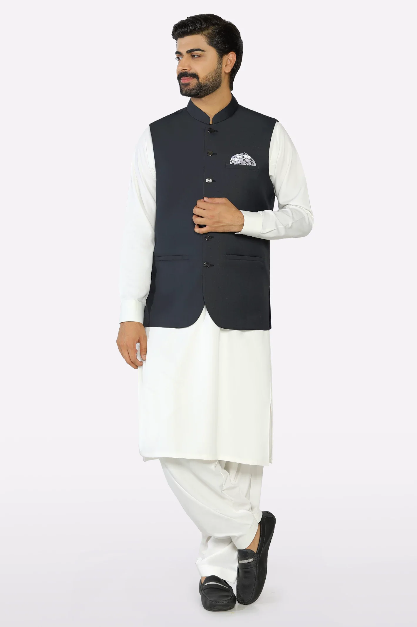Dark Grey Waistcoat - Image 2