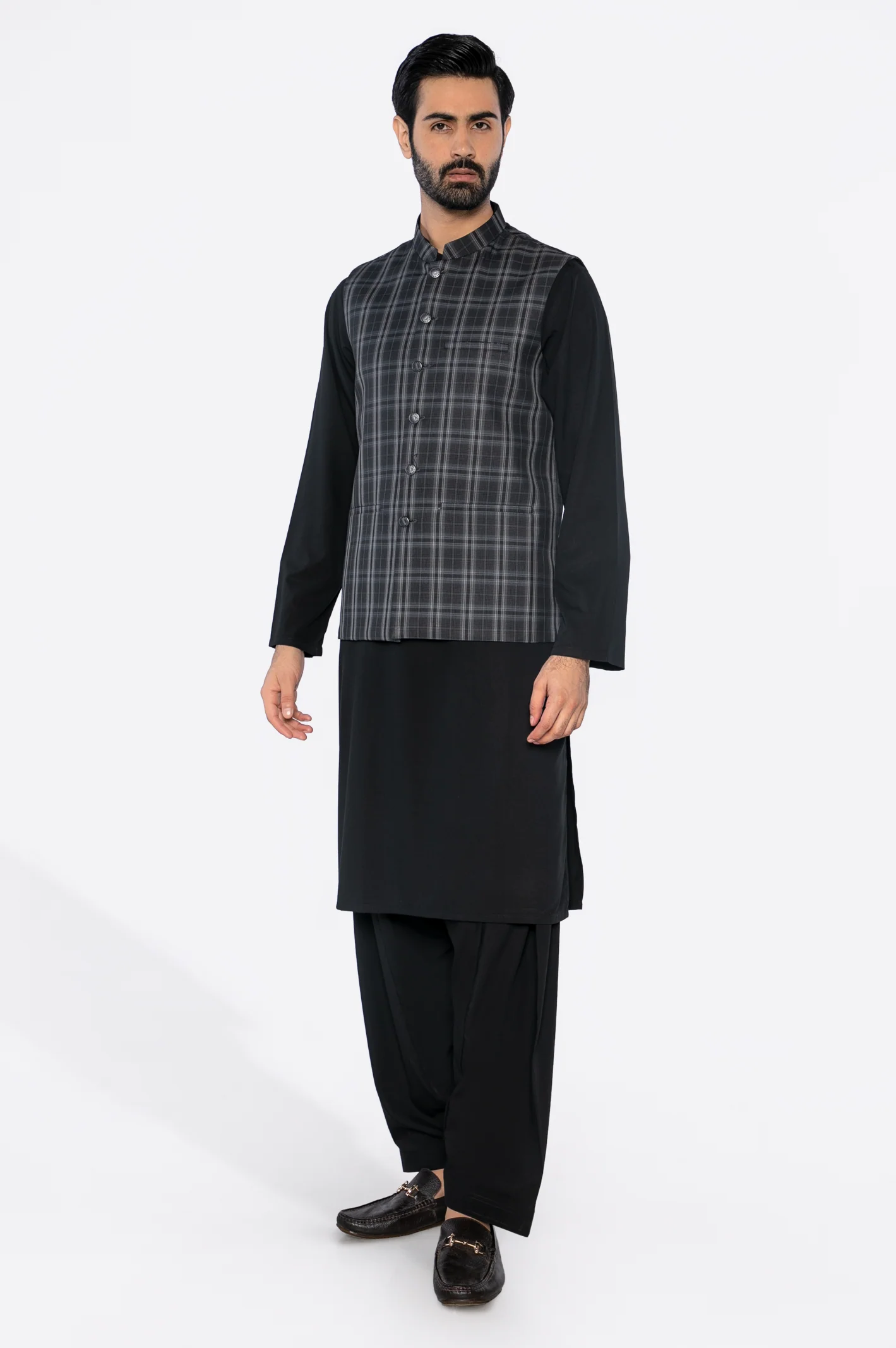 Dark Grey Waistcoat - Image 2