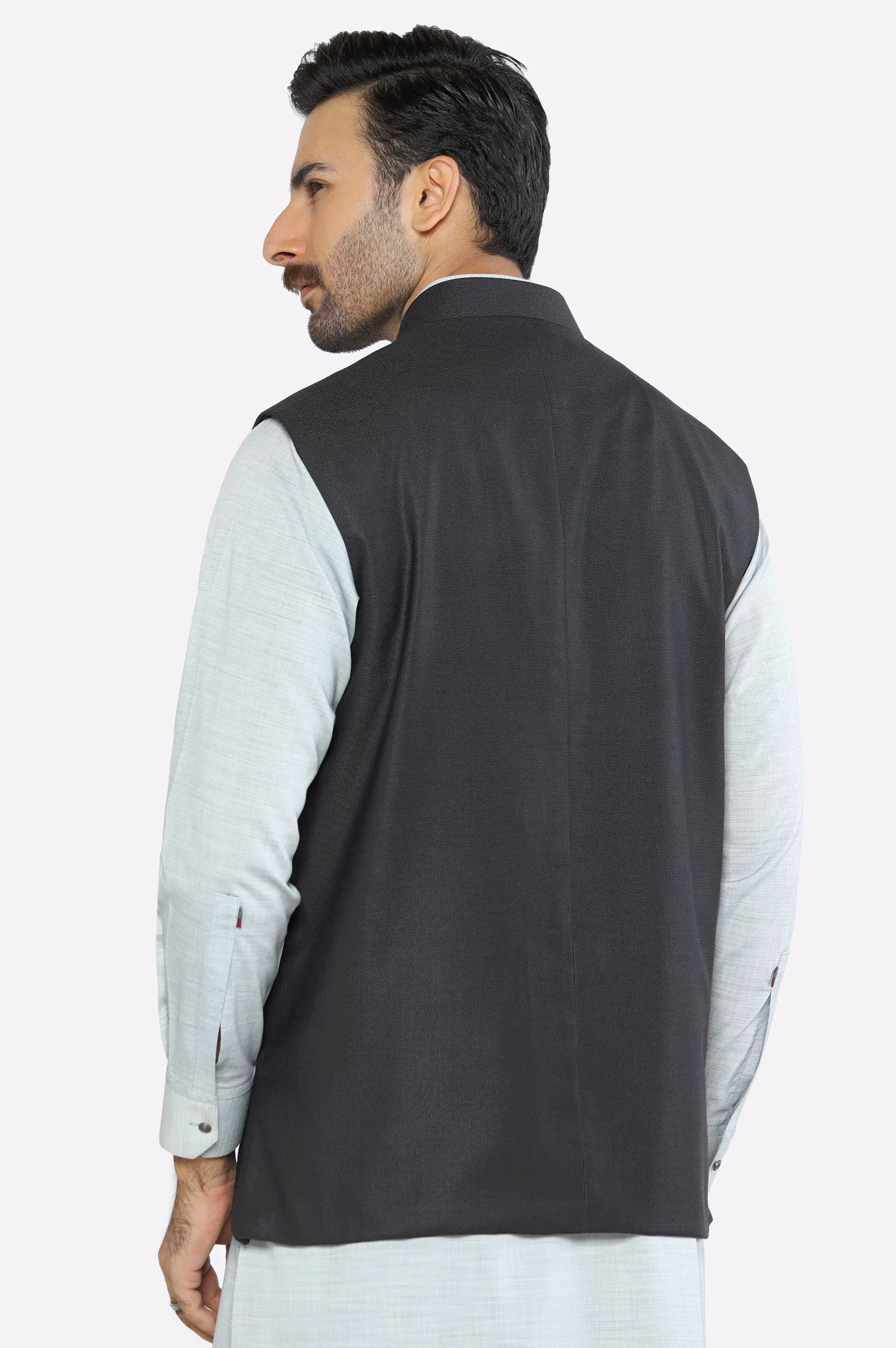 Dark Grey Waistcoat - Image 3