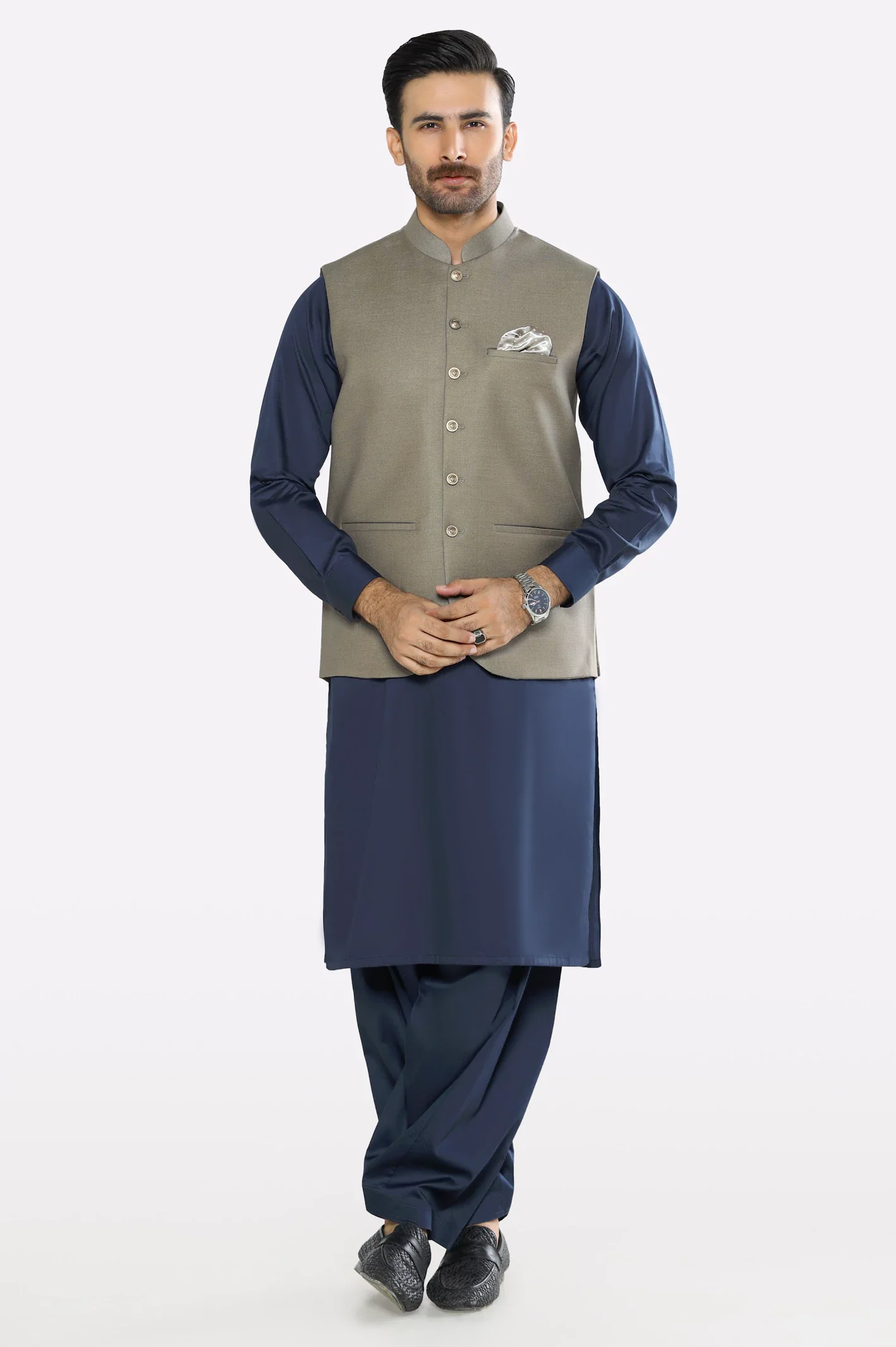 Khaki Waistcoat - Image 2