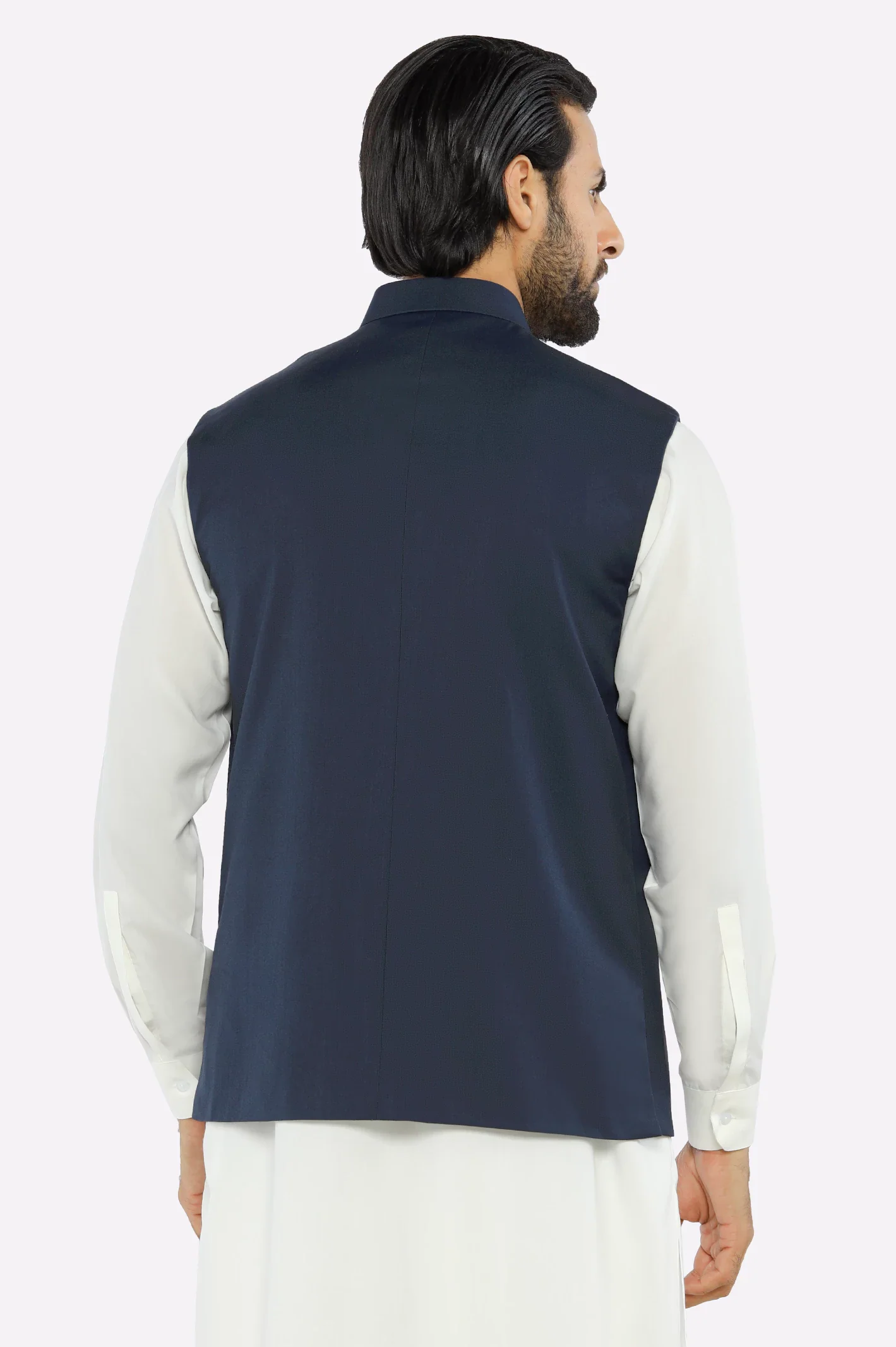 Dark Blue Waistcoat - Image 3