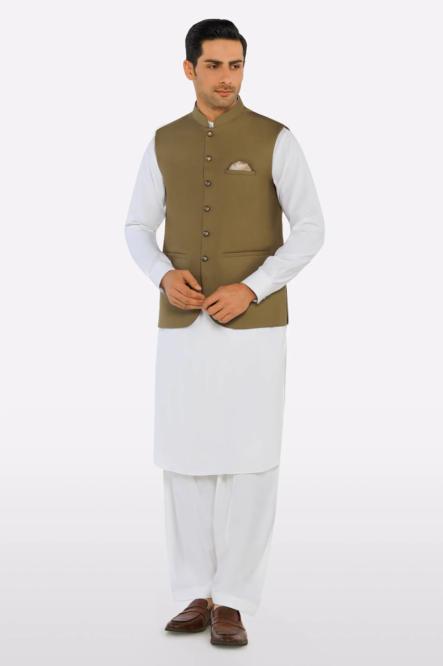 Brown Waistcoat - Image 2