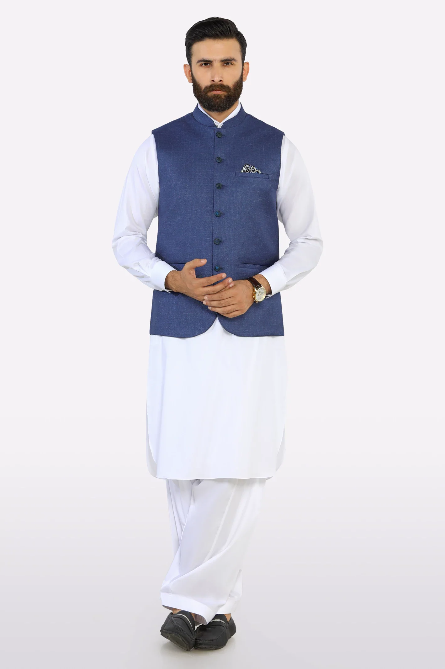 Royal Blue Waistcoat - Image 2