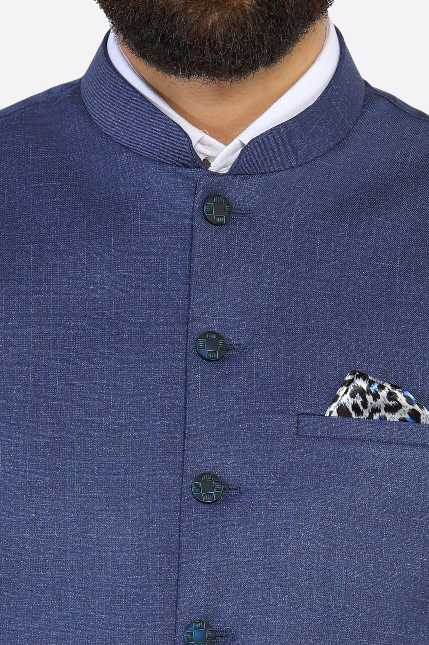 Royal Blue Waistcoat - Image 3