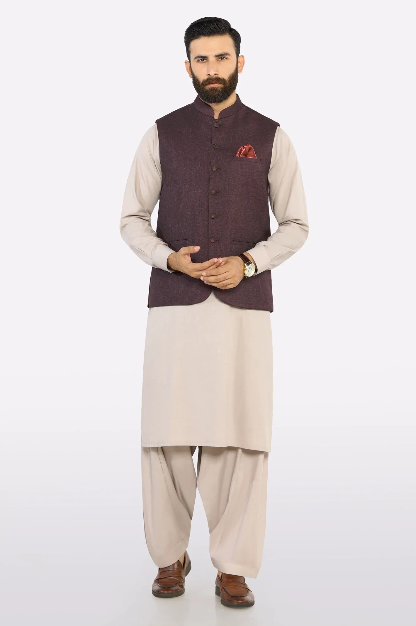 Maroon Waistcoat - Image 2