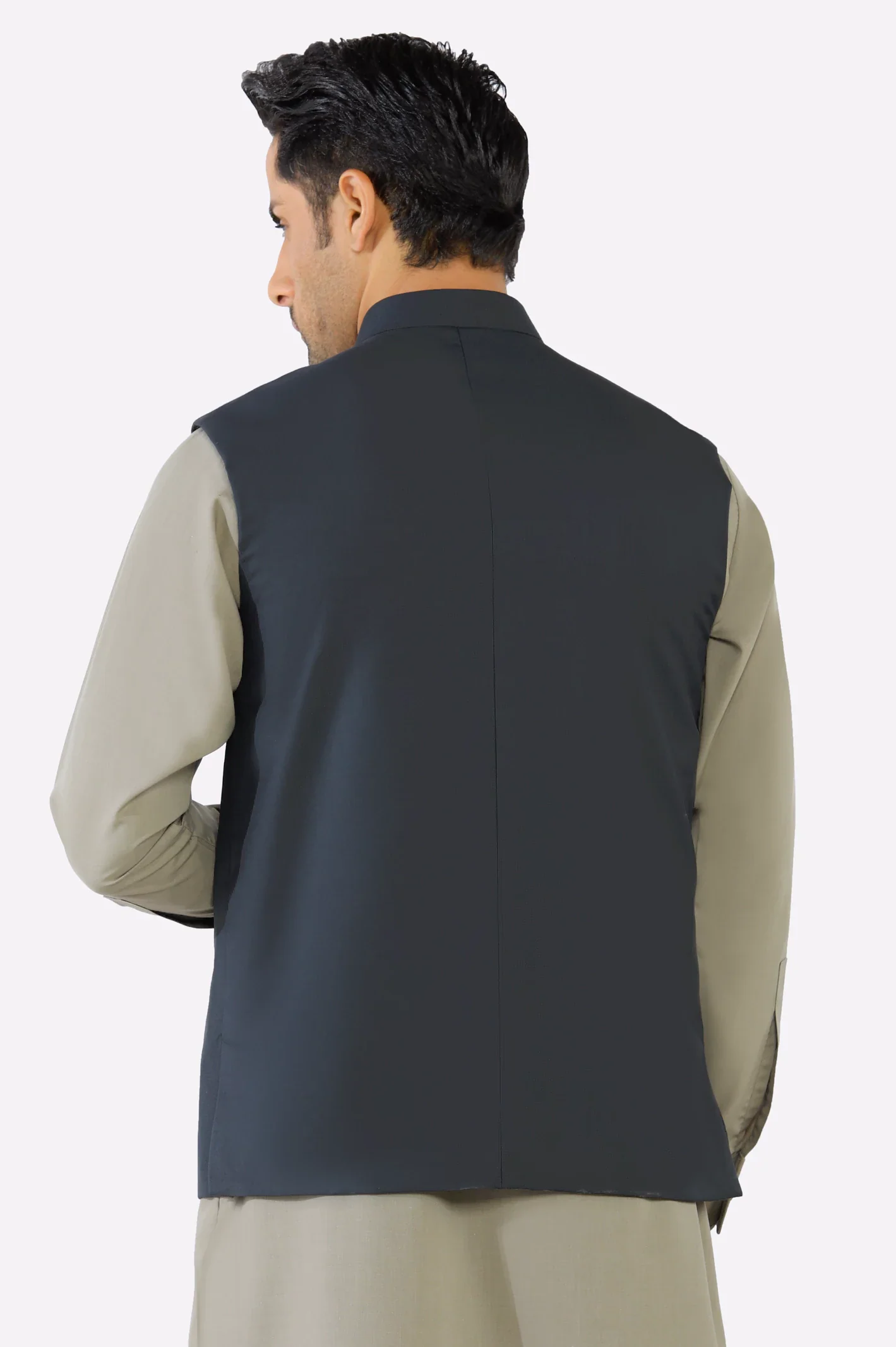 Dark Grey Waistcoat - Image 3