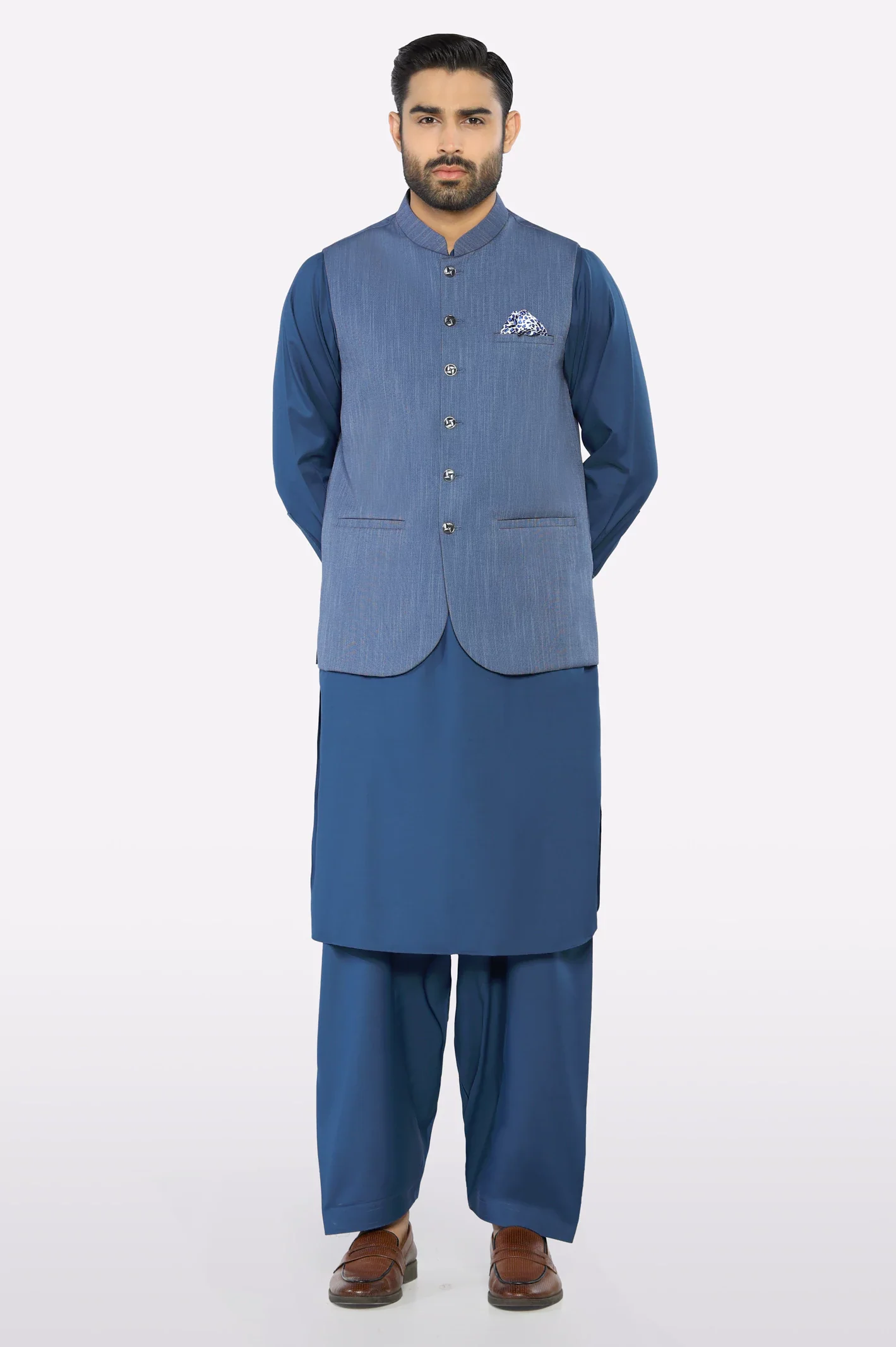 Blue Waistcoat - Image 2