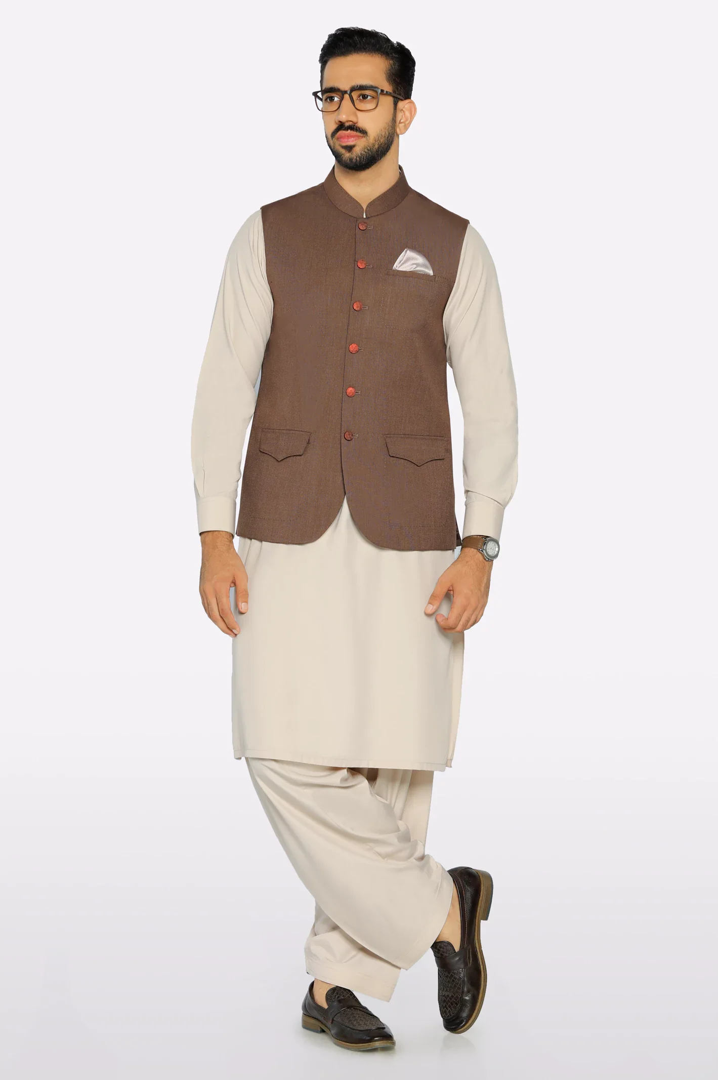 Light Brown Waistcoat - Image 2