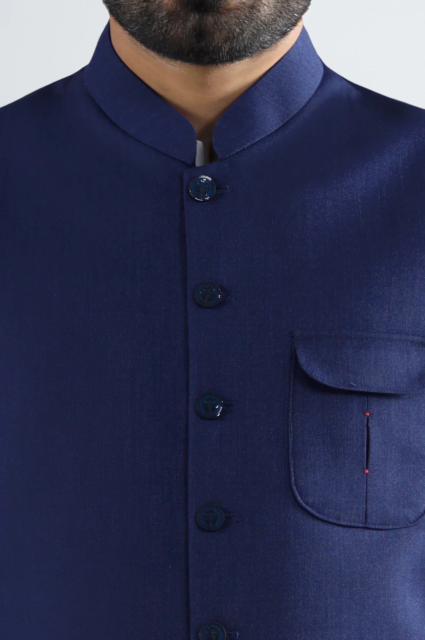 Dark Blue Waistcoat - Image 2