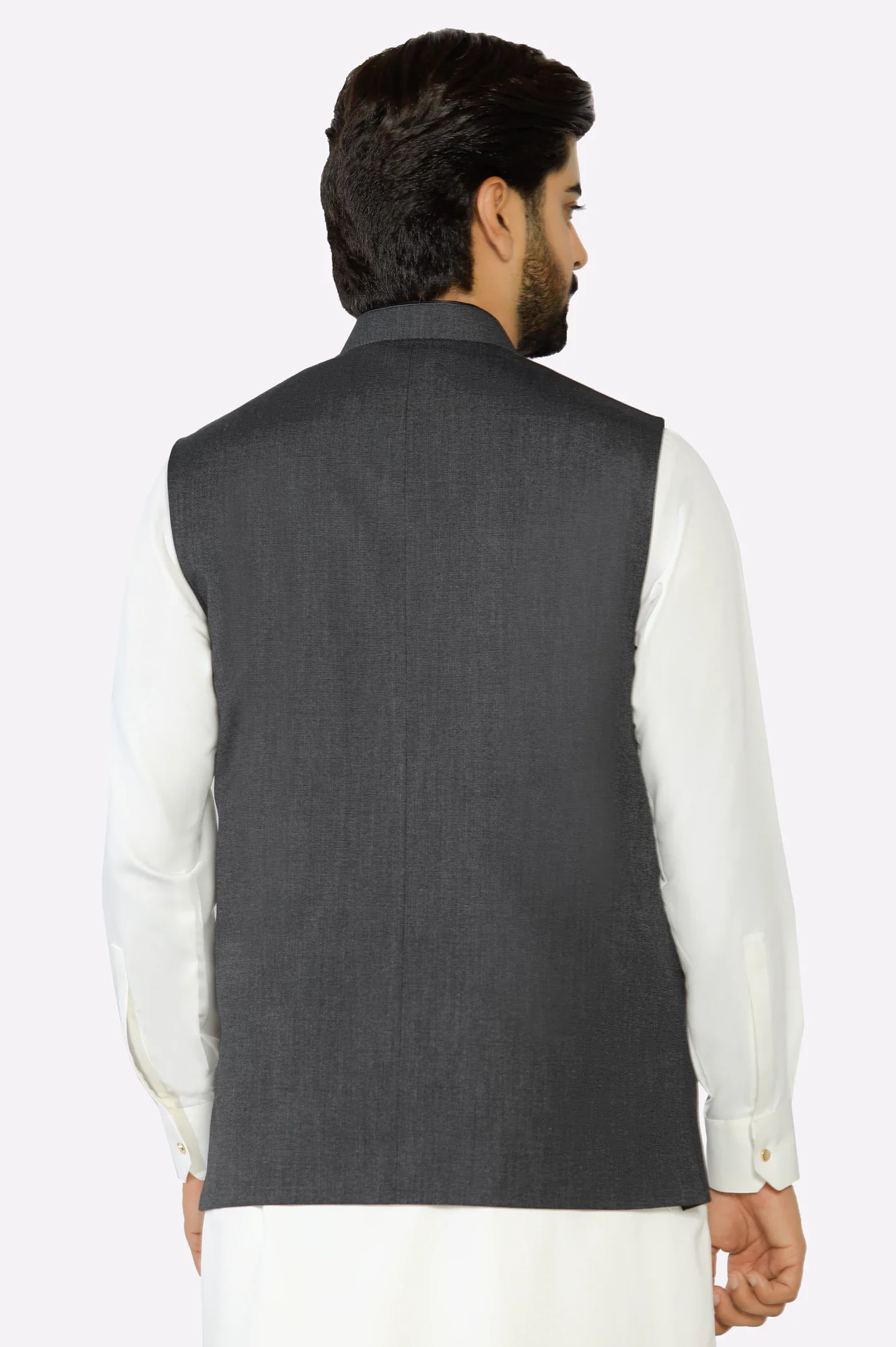 Dark Grey Waistcoat - Image 3