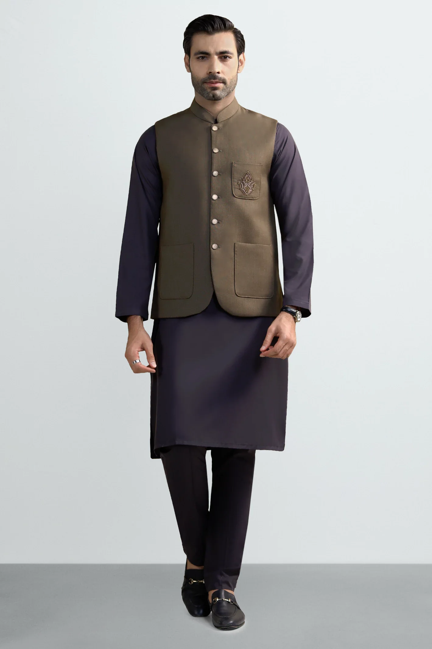 Olive Waistcoat - Image 2