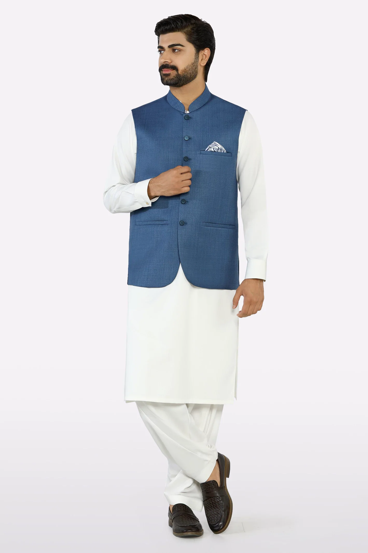 Blue Waistcoat - Image 2