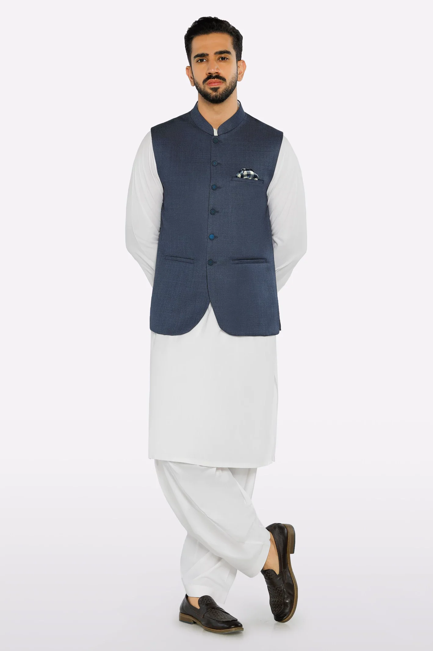 Blue Waistcoat - Image 2