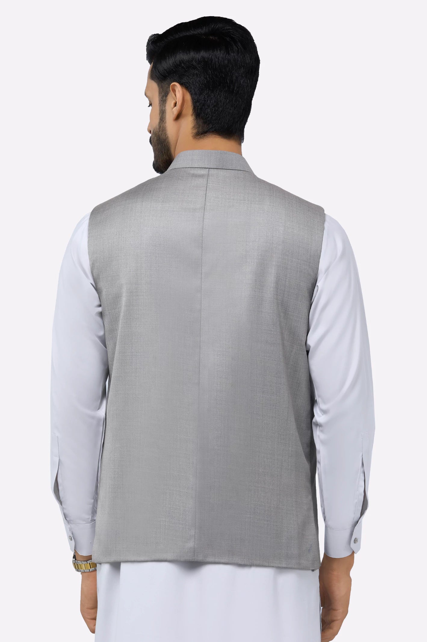 Light Grey Waistcoat - Image 3