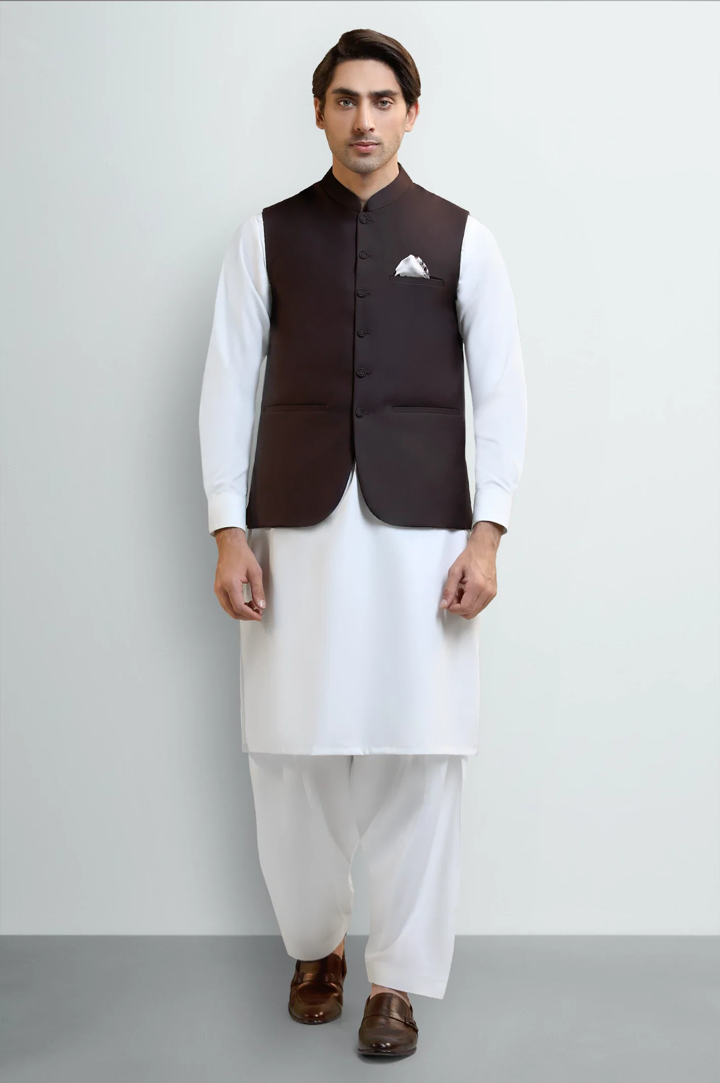 Dark Brown Waistcoat - Image 2