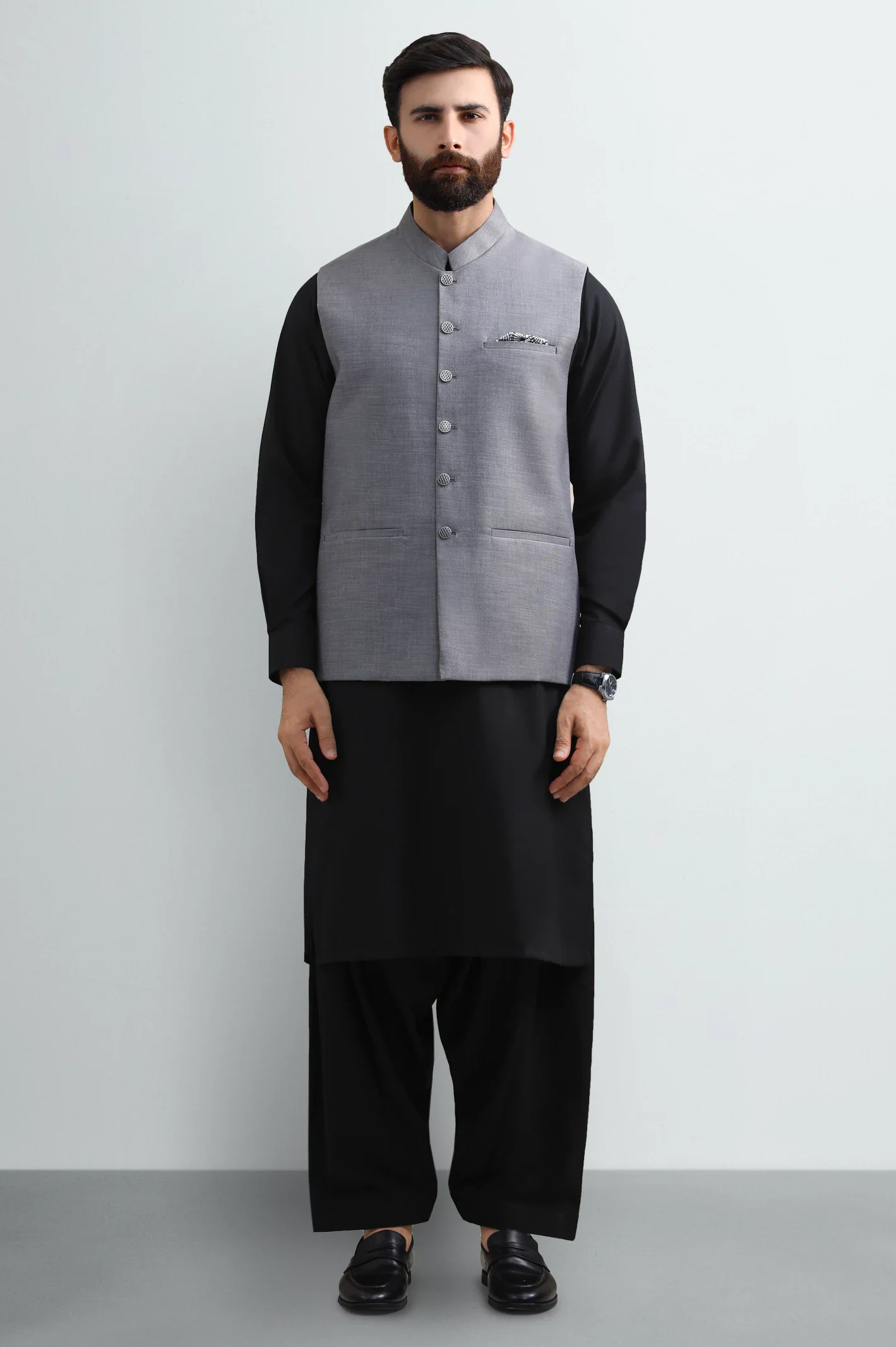 Light Grey Waistcoat - Image 2