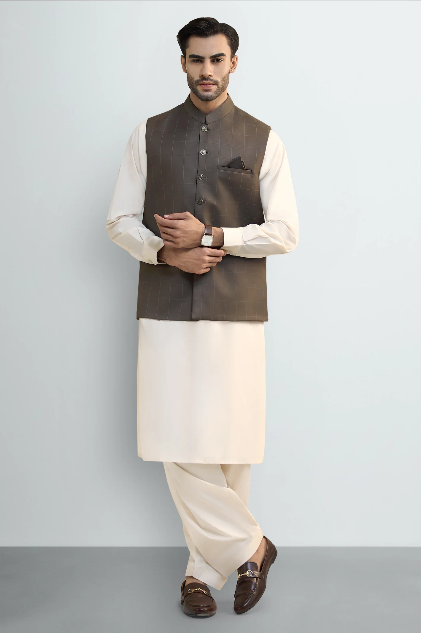 Dark Brown Waistcoat - Image 2