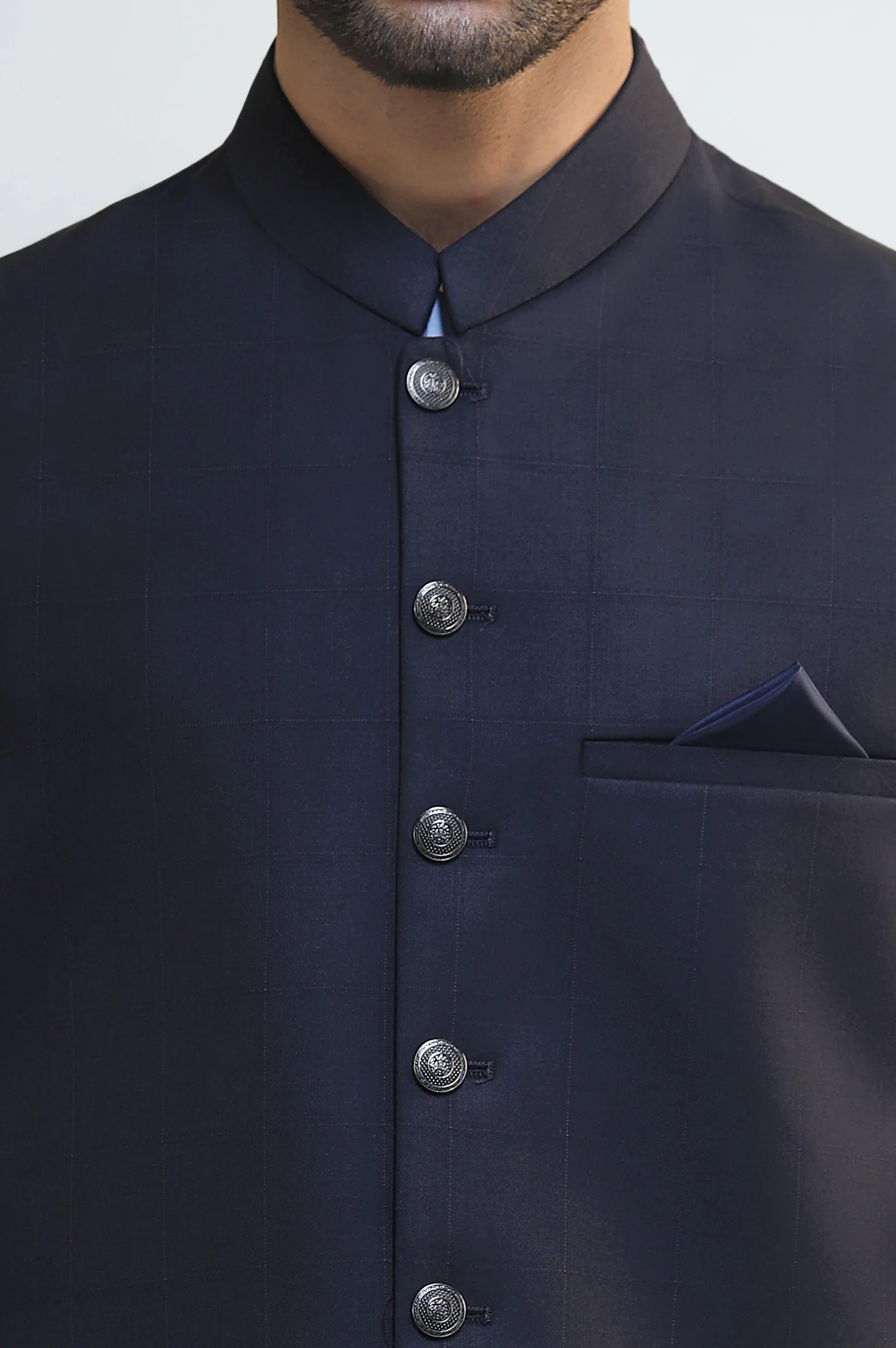 Navy Blue Waistcoat - Image 3