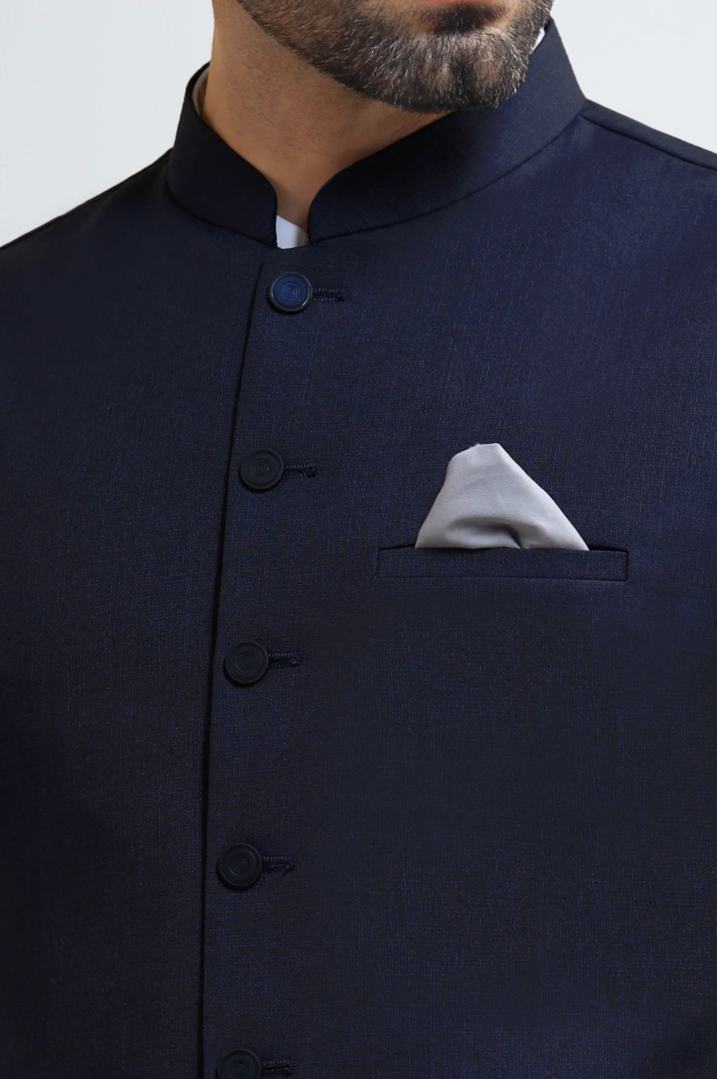 Dark Blue Waistcoat - Image 3