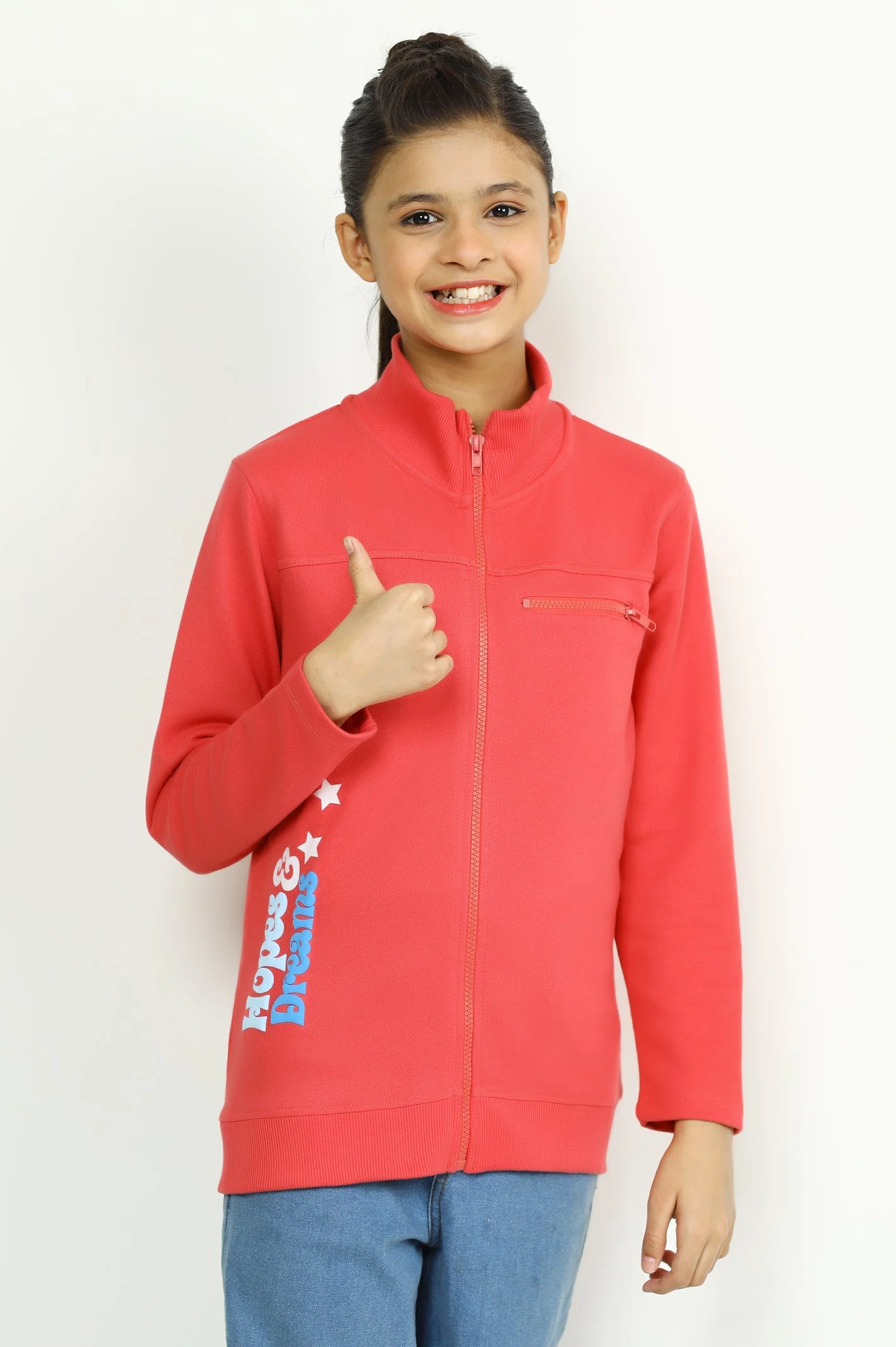 Light Pink Girls Sweatshirt - Image 2