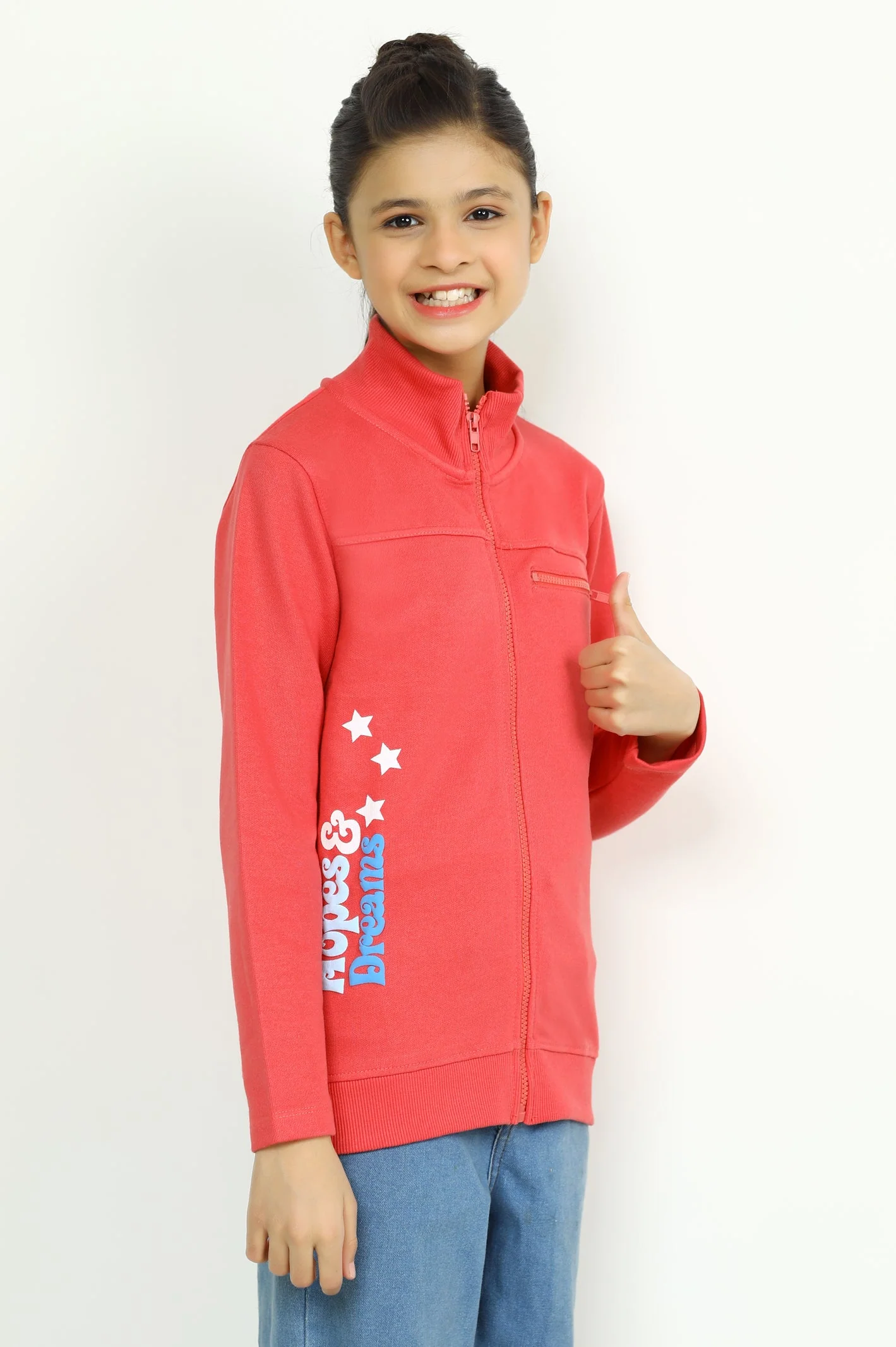 Light Pink Girls Sweatshirt - Image 3