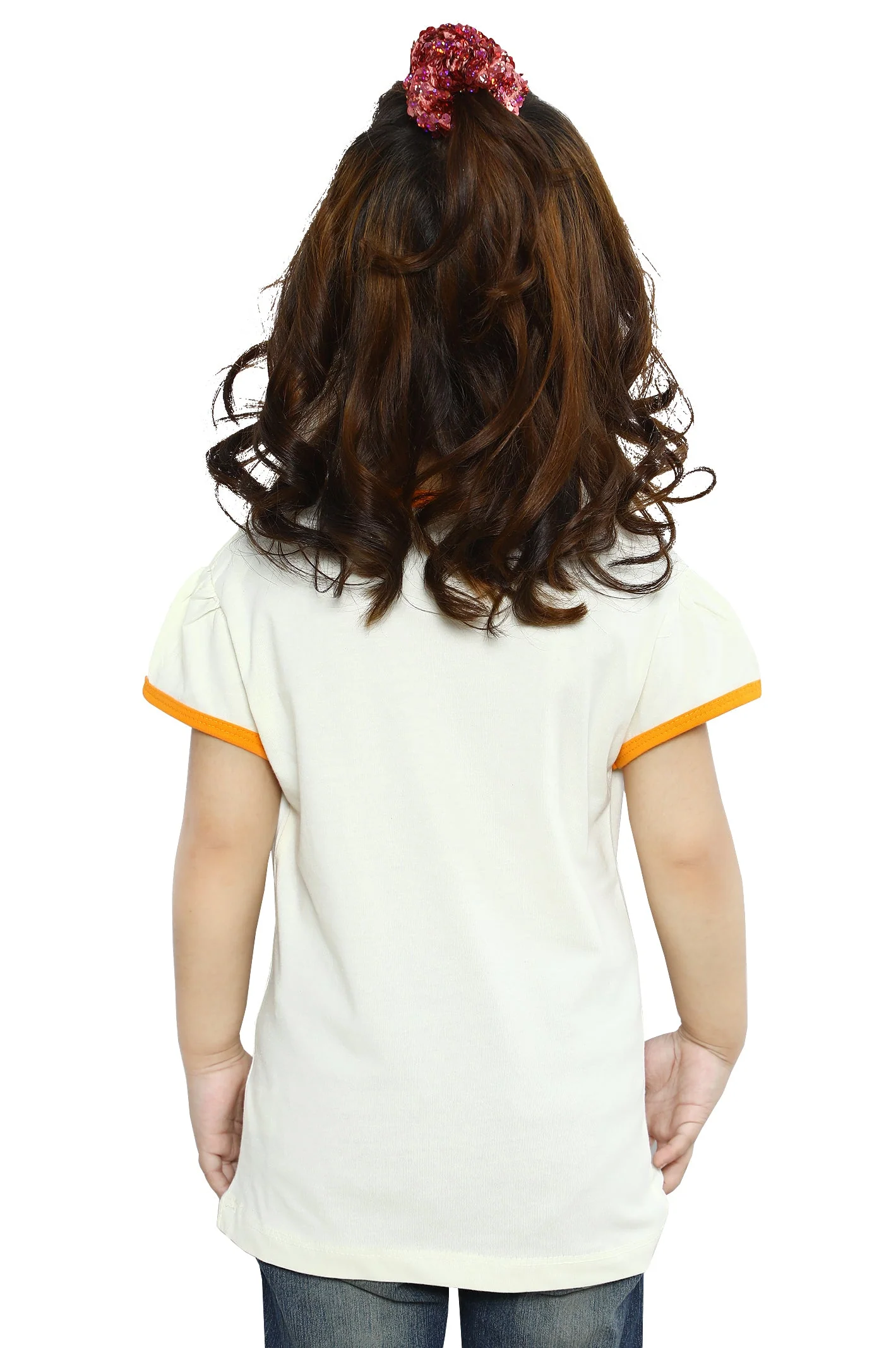 Girls T-Shirt In Cream SKU: KGA-0240-CREAM - Image 2