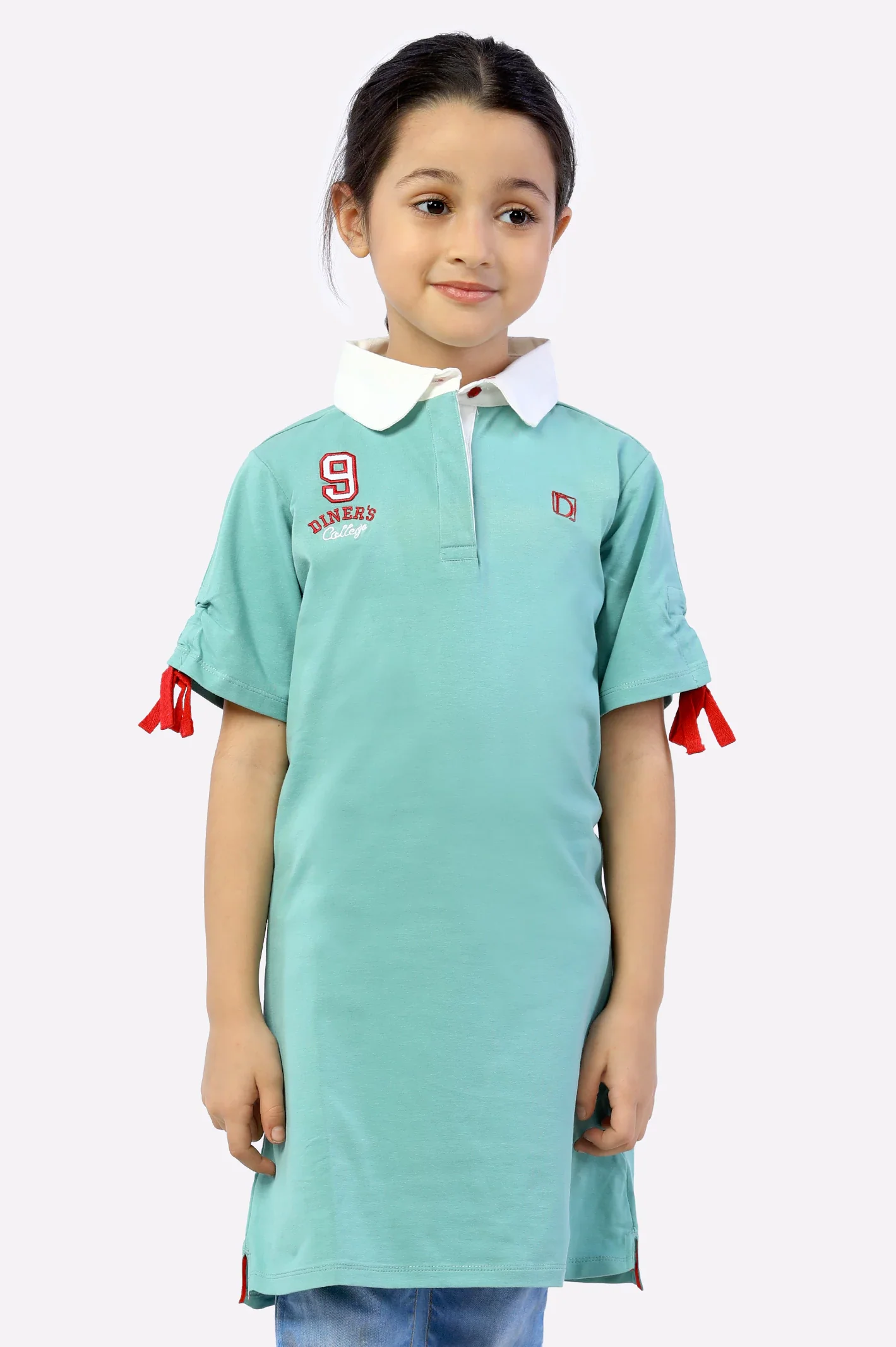 Girls T-Shirt In Green SKU: KGA-0145-GREEN - Image 2