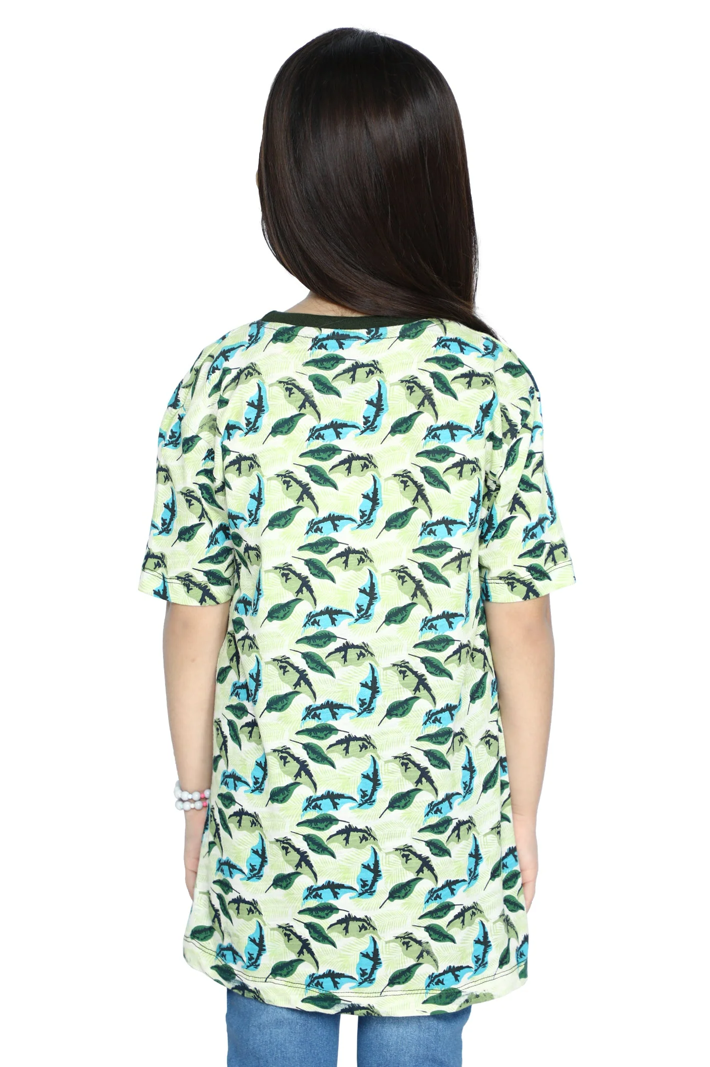 Girls T-Shirt In Green SKU: KGA-0202-GREEN - Image 2