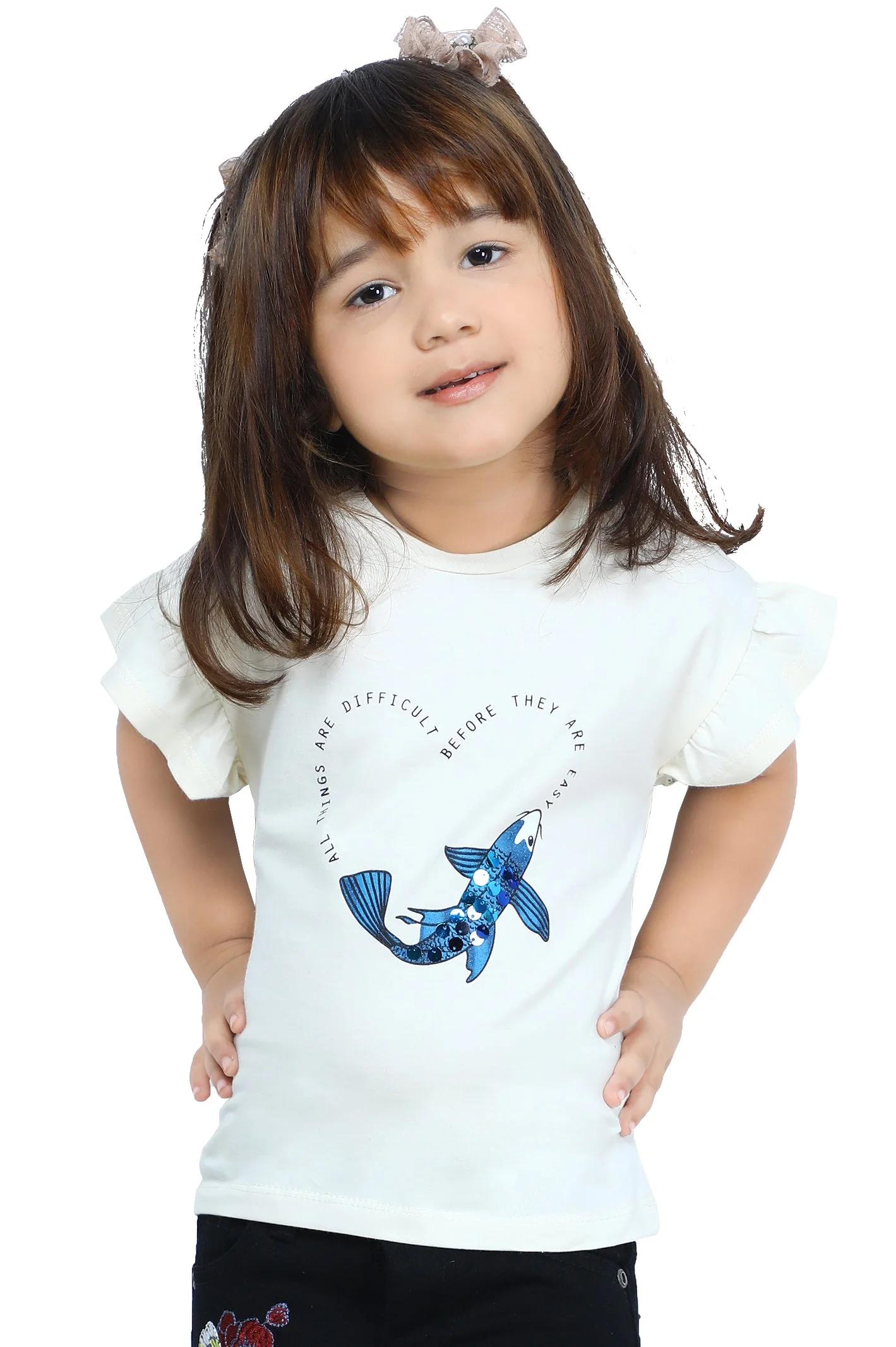 Girls T-Shirt In Sand SKU: KGA-0269-SAND