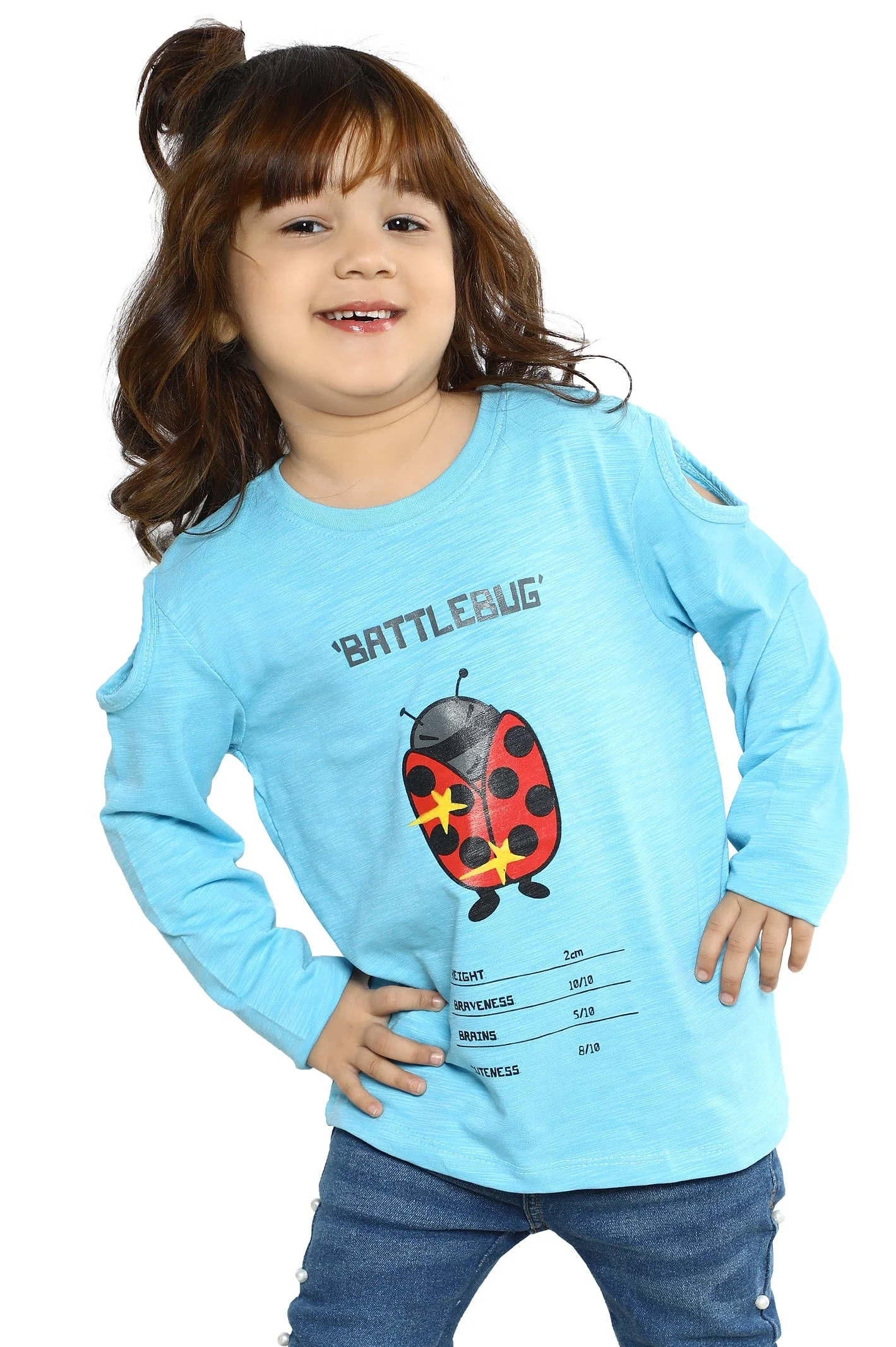Girls T-Shirt In Turquoise SKU: KGA-0229-TURQUOISE