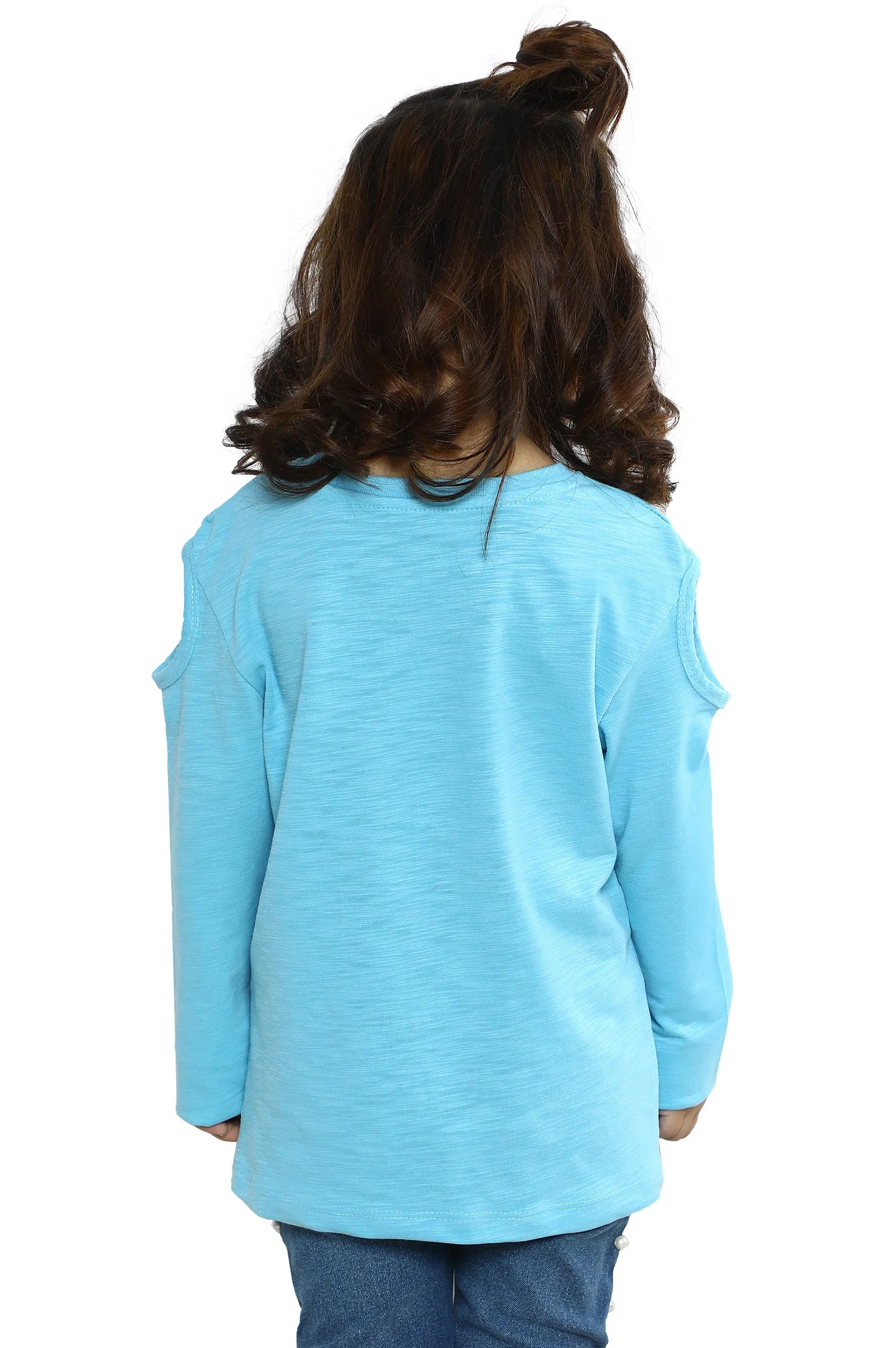 Girls T-Shirt In Turquoise SKU: KGA-0229-TURQUOISE - Image 2