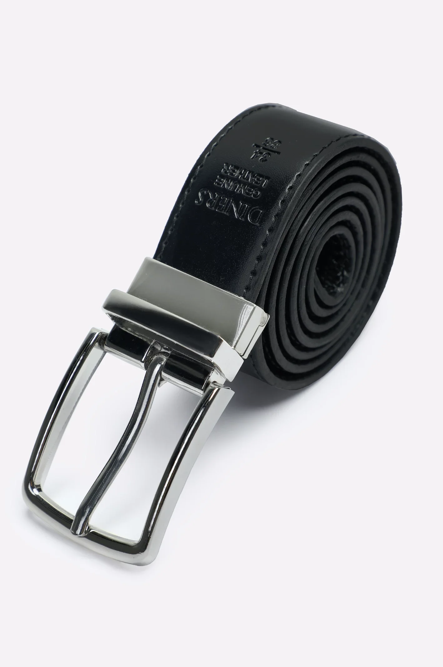 Black Reversible Men's Belt - Image 3