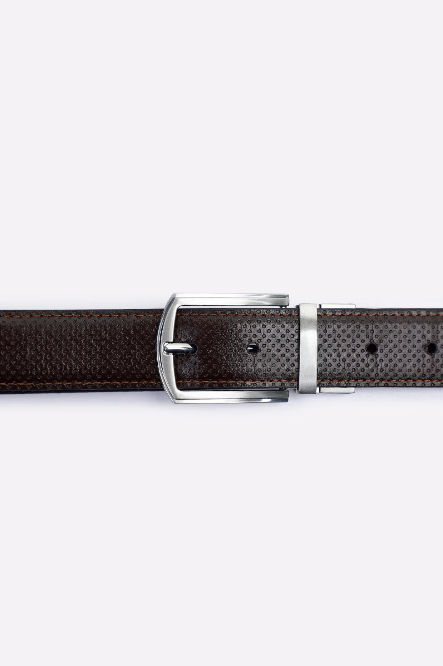 Dark Brown Men's Belt - Image 2