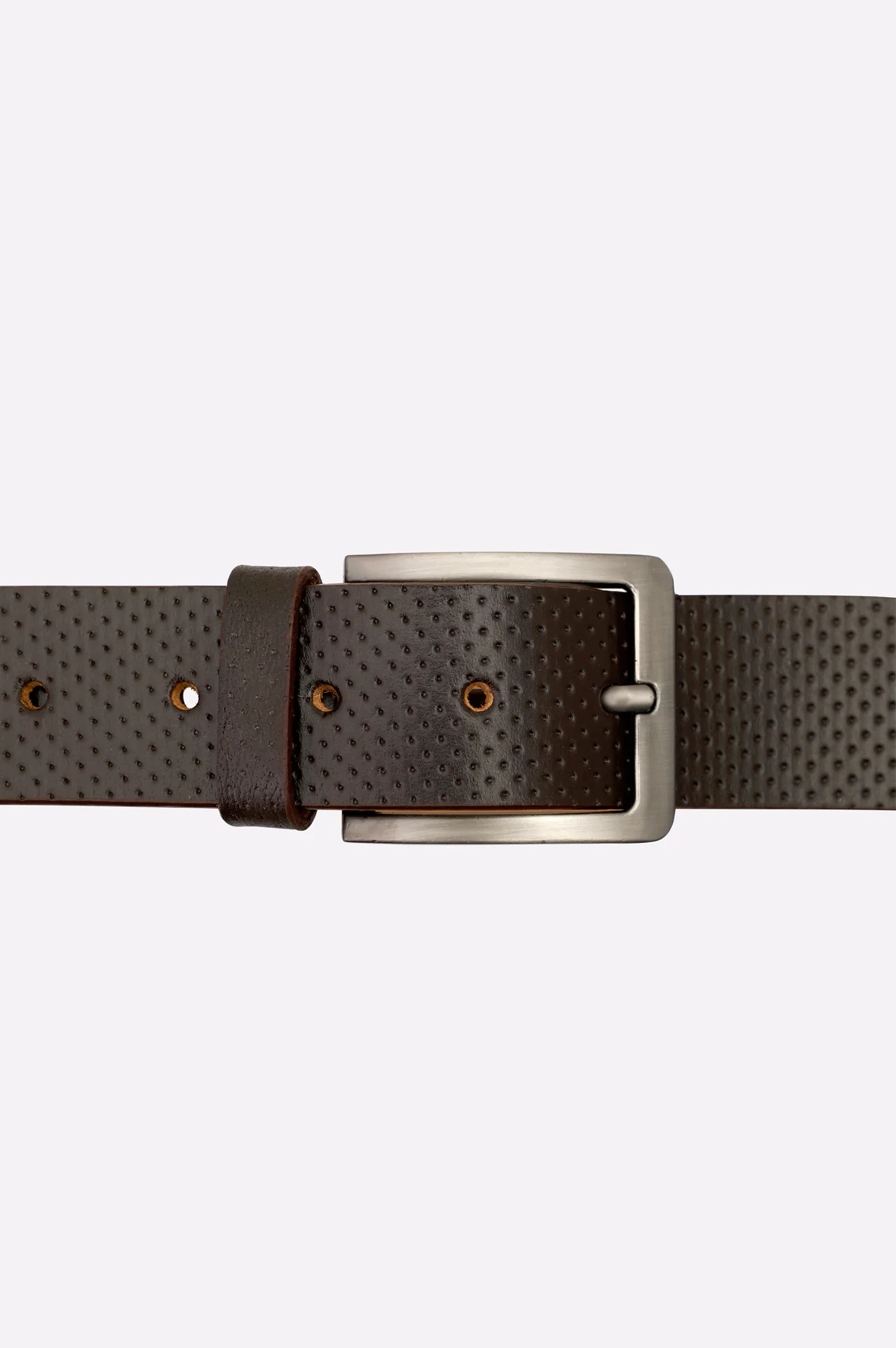 Dark Brown Men's Belt - Image 2
