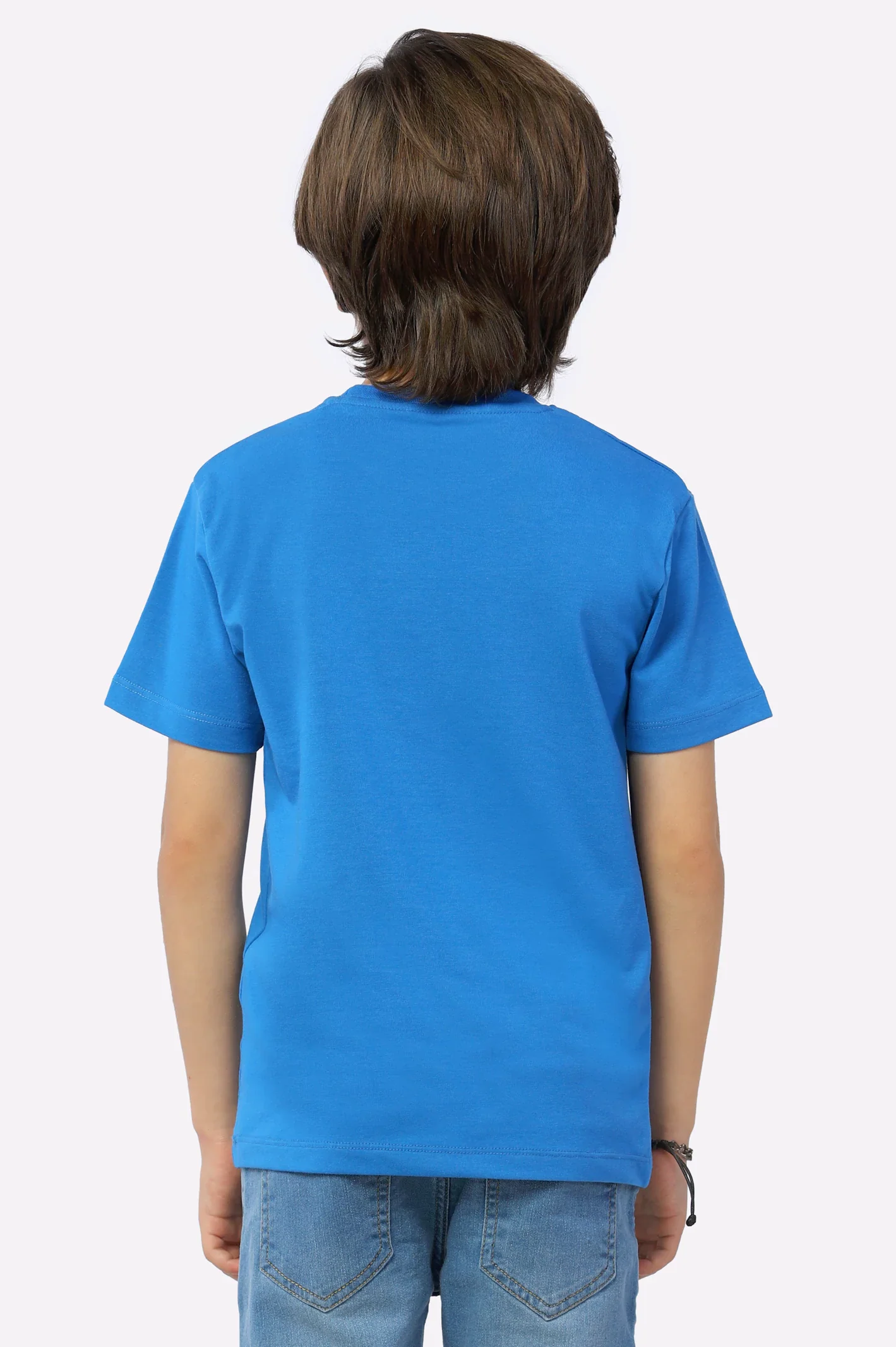 Royal Blue Graphic Printed T-Shirt - Image 3