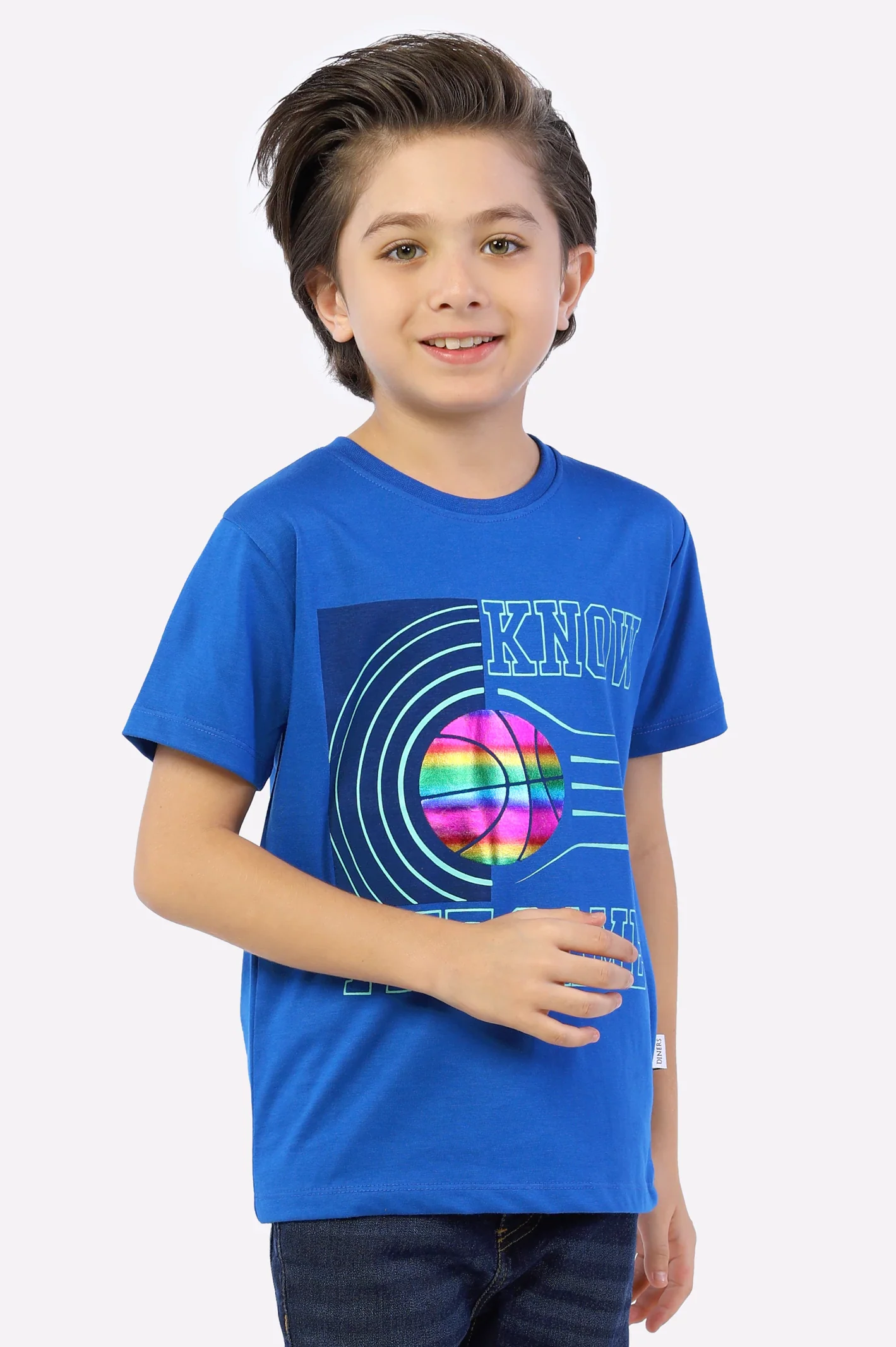 Royal Blue Printed T-Shirt - Image 2