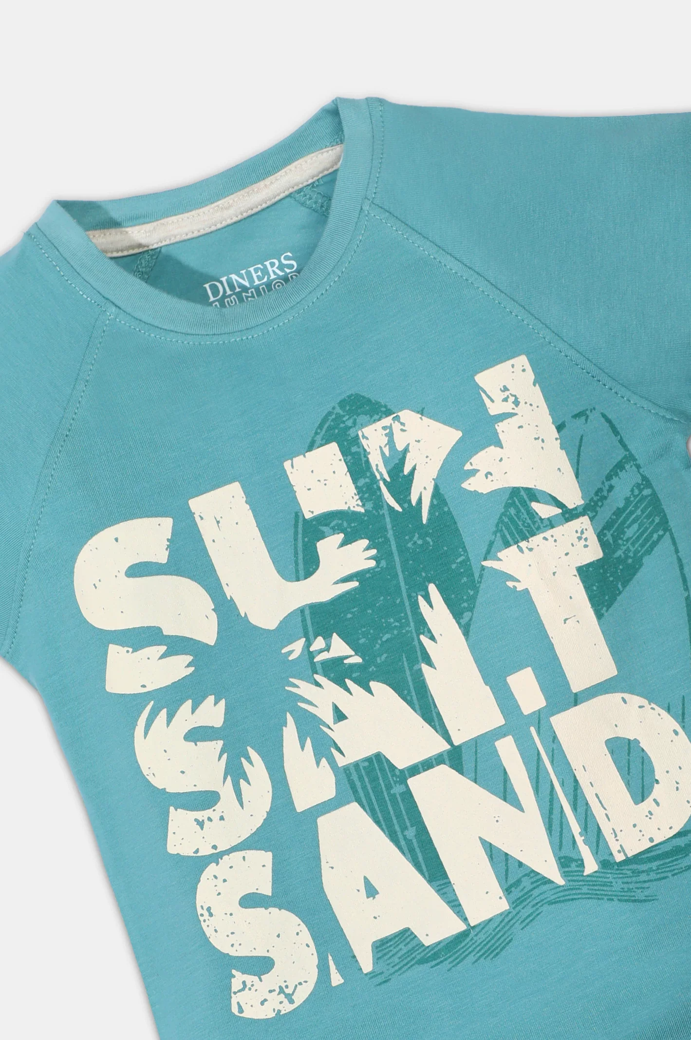 Teal Graphic Print T-Shirt - Image 2