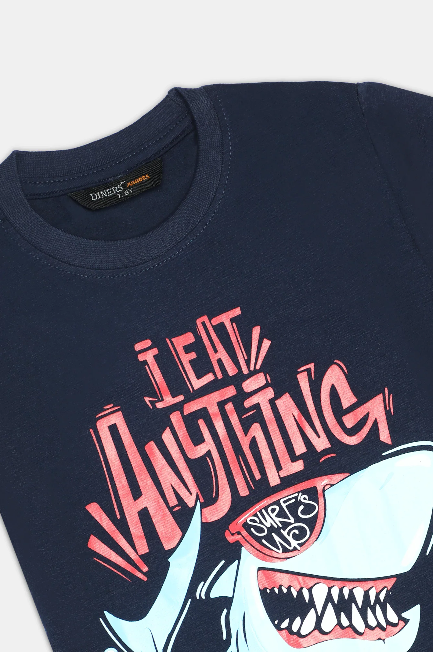 Navy Blue Graphic Print Boys T-Shirt - Image 2