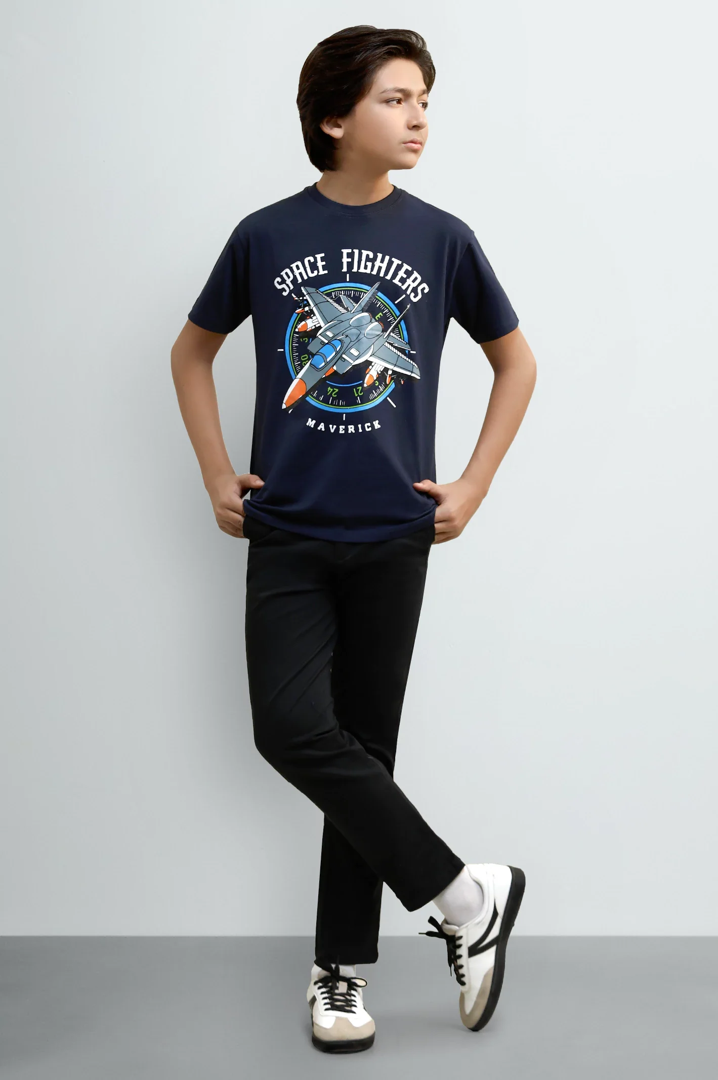 Space Fighters Graphic T-Shirt - Image 2