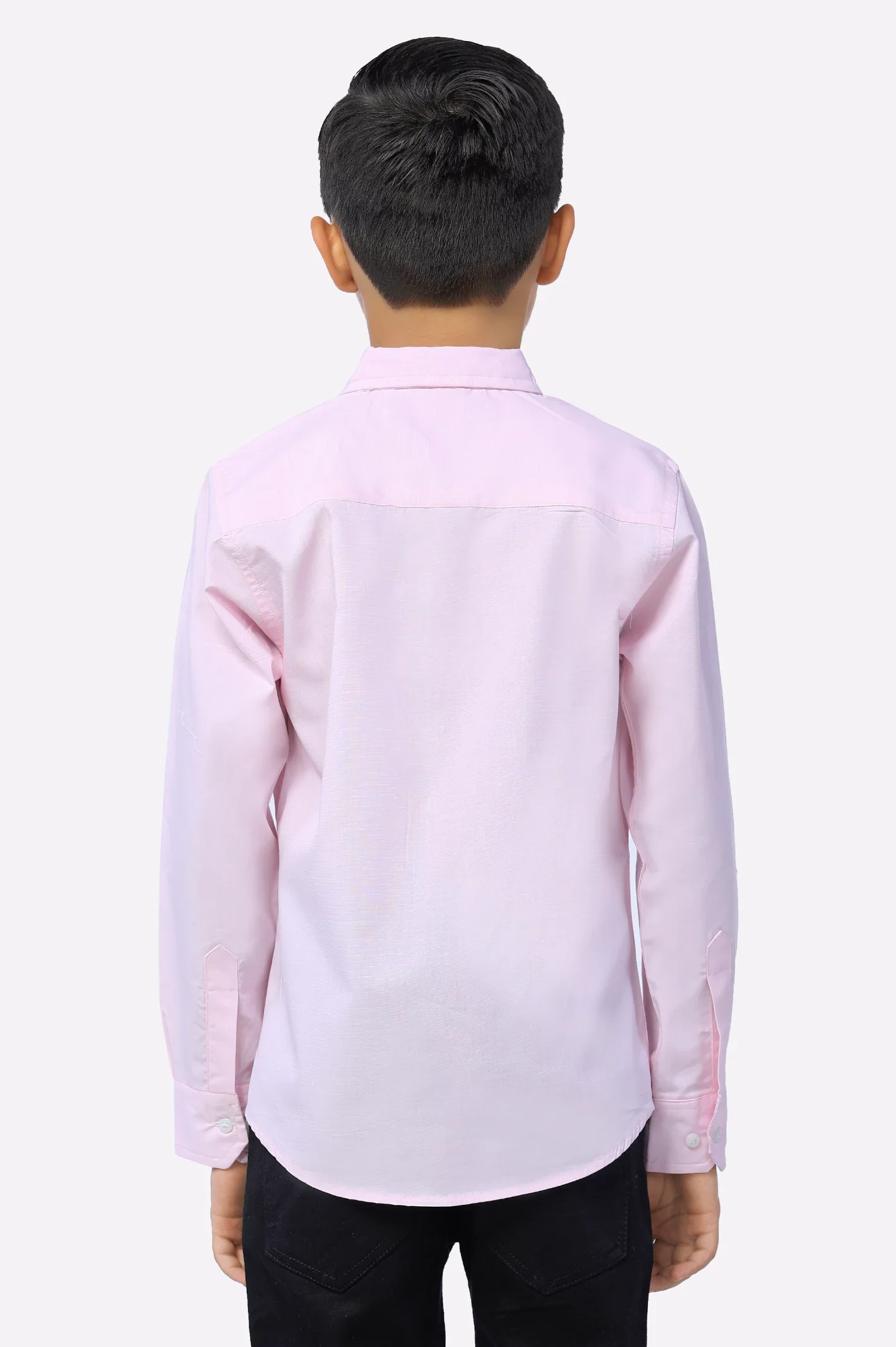 Light Pink Graphic Print Boys Shirt - Image 6