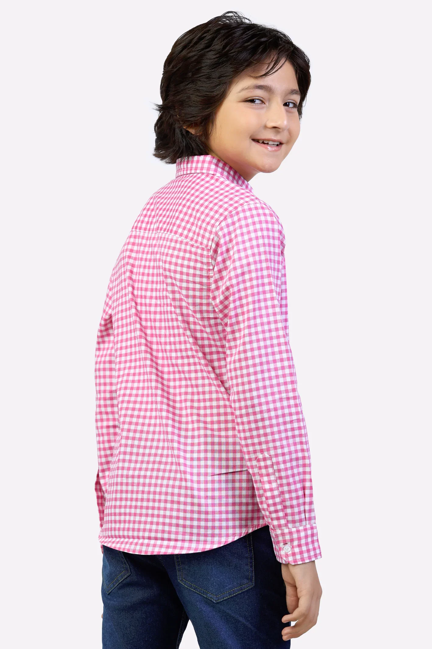 Gingham Check Casual Shirt - Image 3