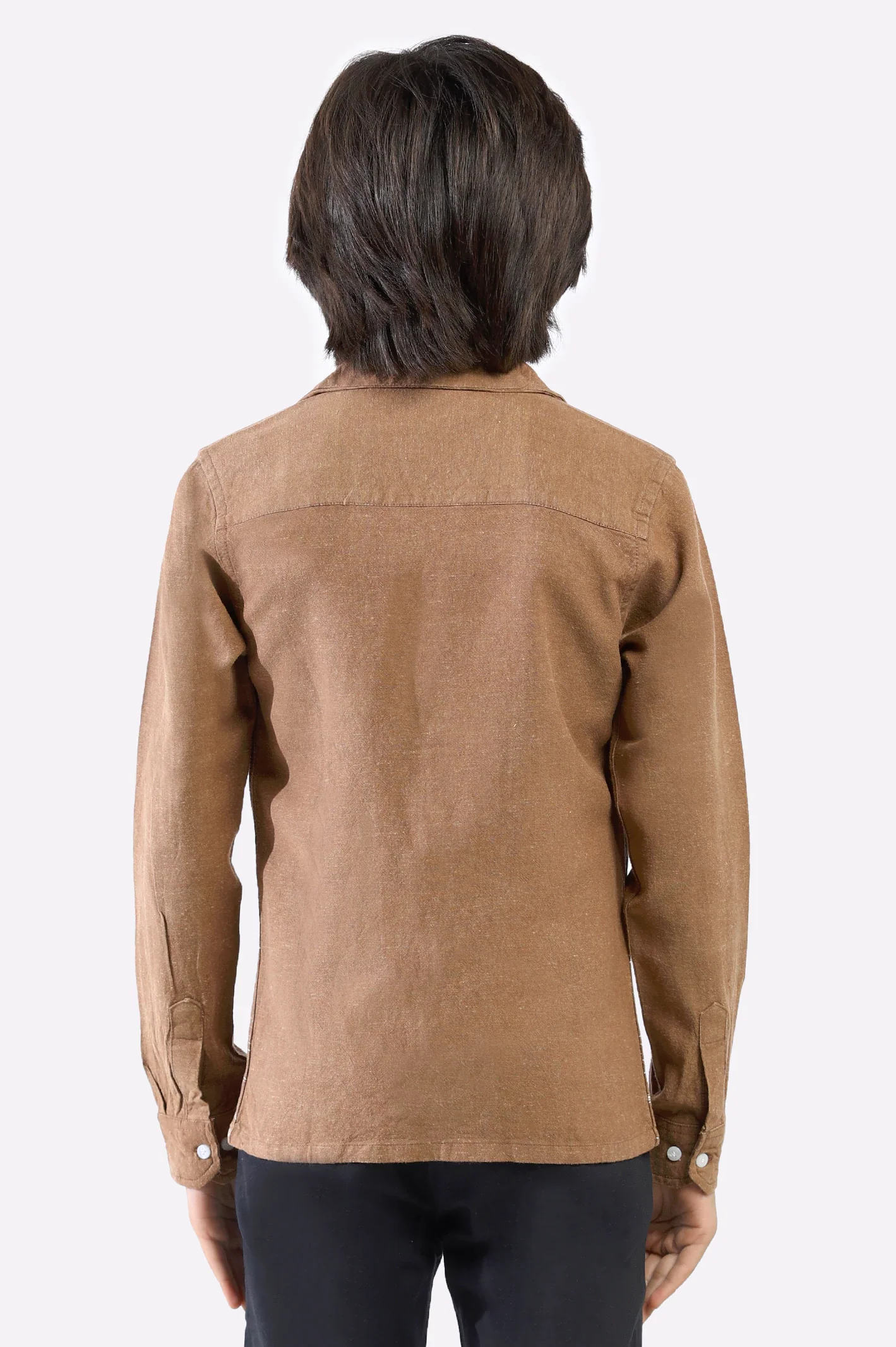 Rust Graphic Printed Casual Shirt - Image 3