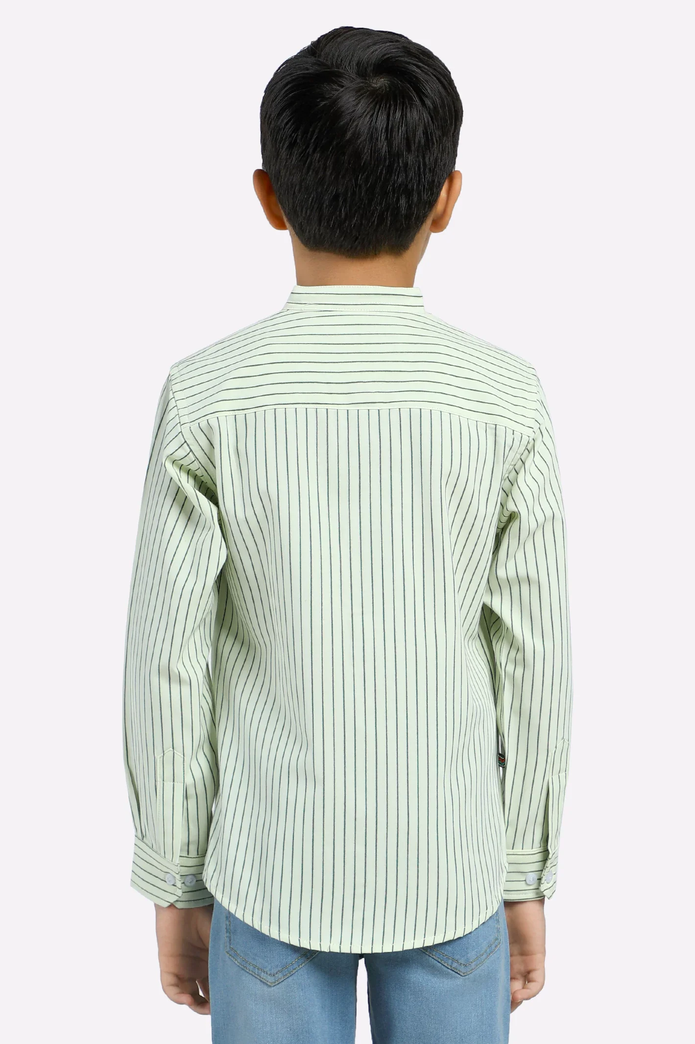 Yellow Stripe Casual Shirt - Image 3