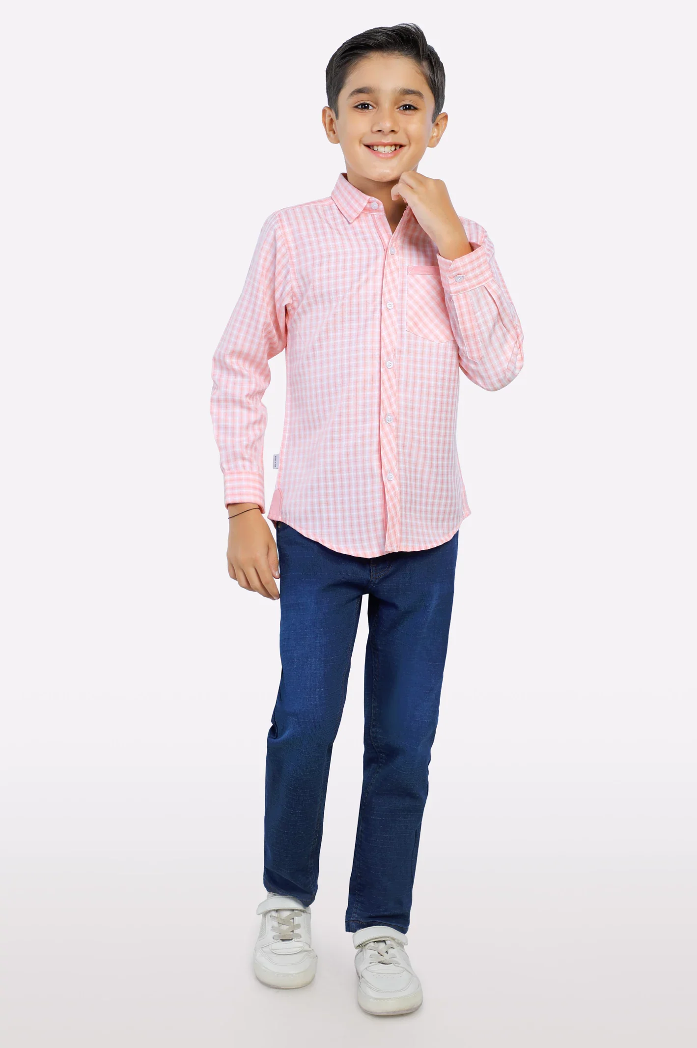 Coral Tattersall Check Casual Shirt - Image 2